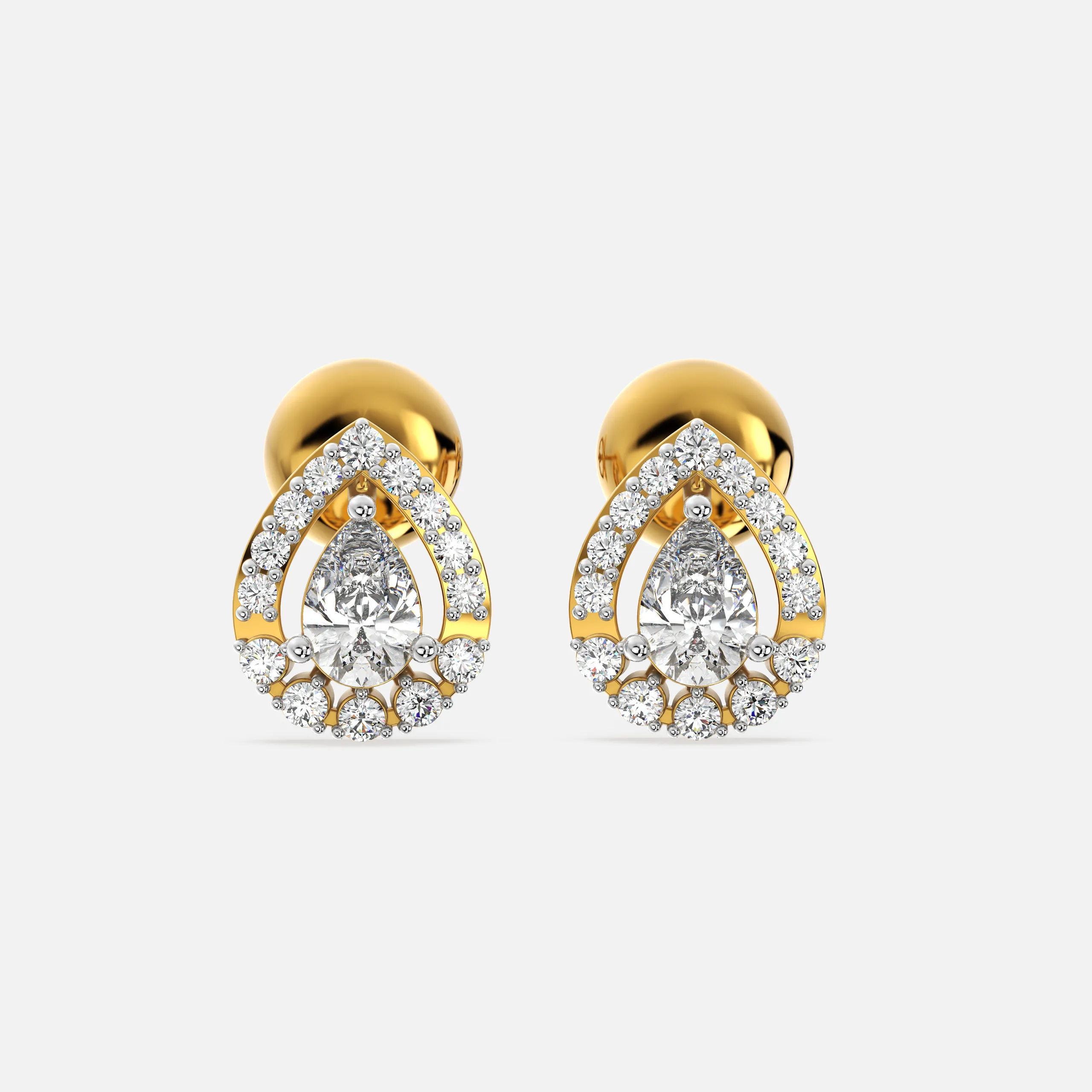 Elara Tear Diamond Earrings