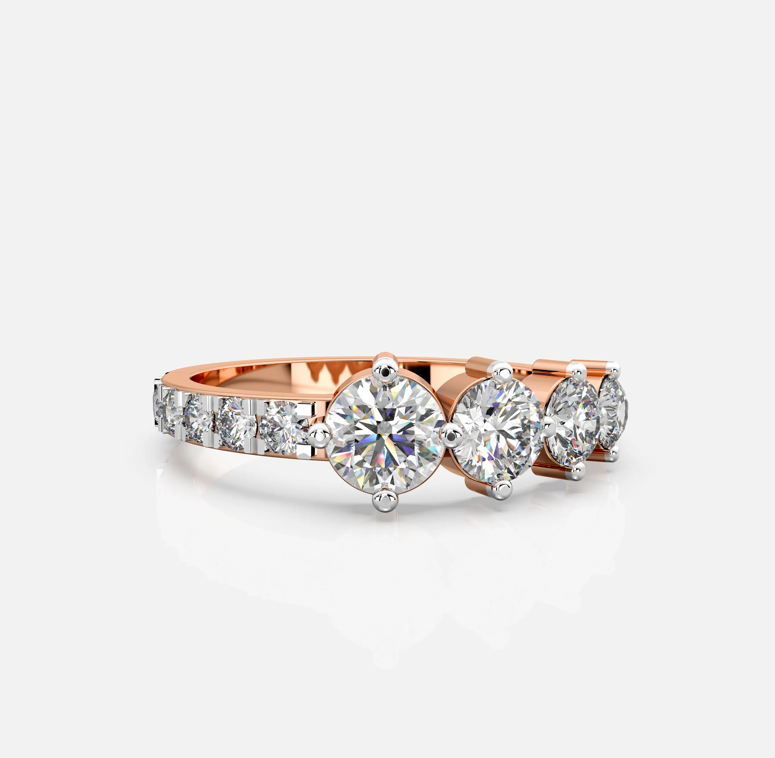 Grace Line Diamond Ring