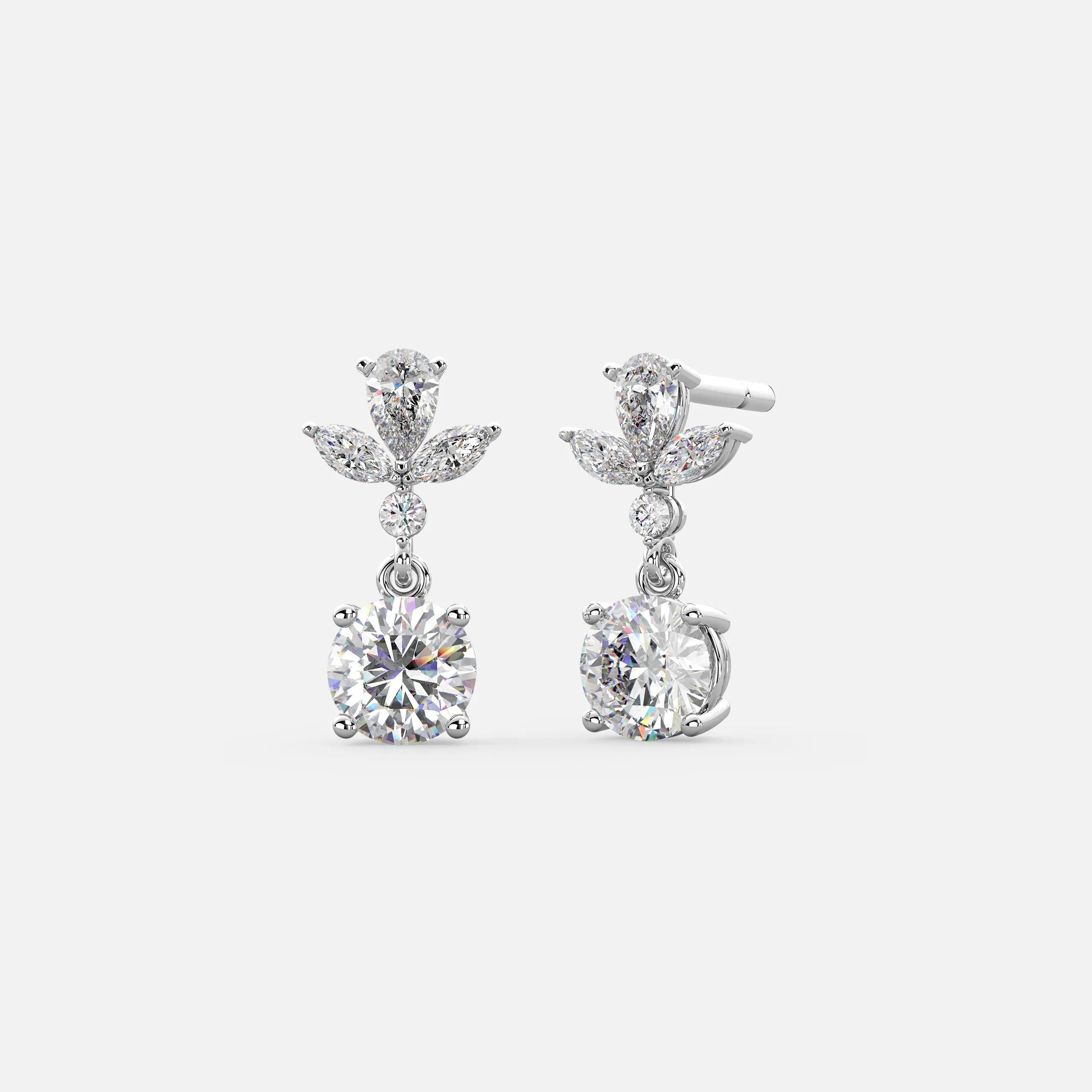 Flora Radiance Diamond Earrings