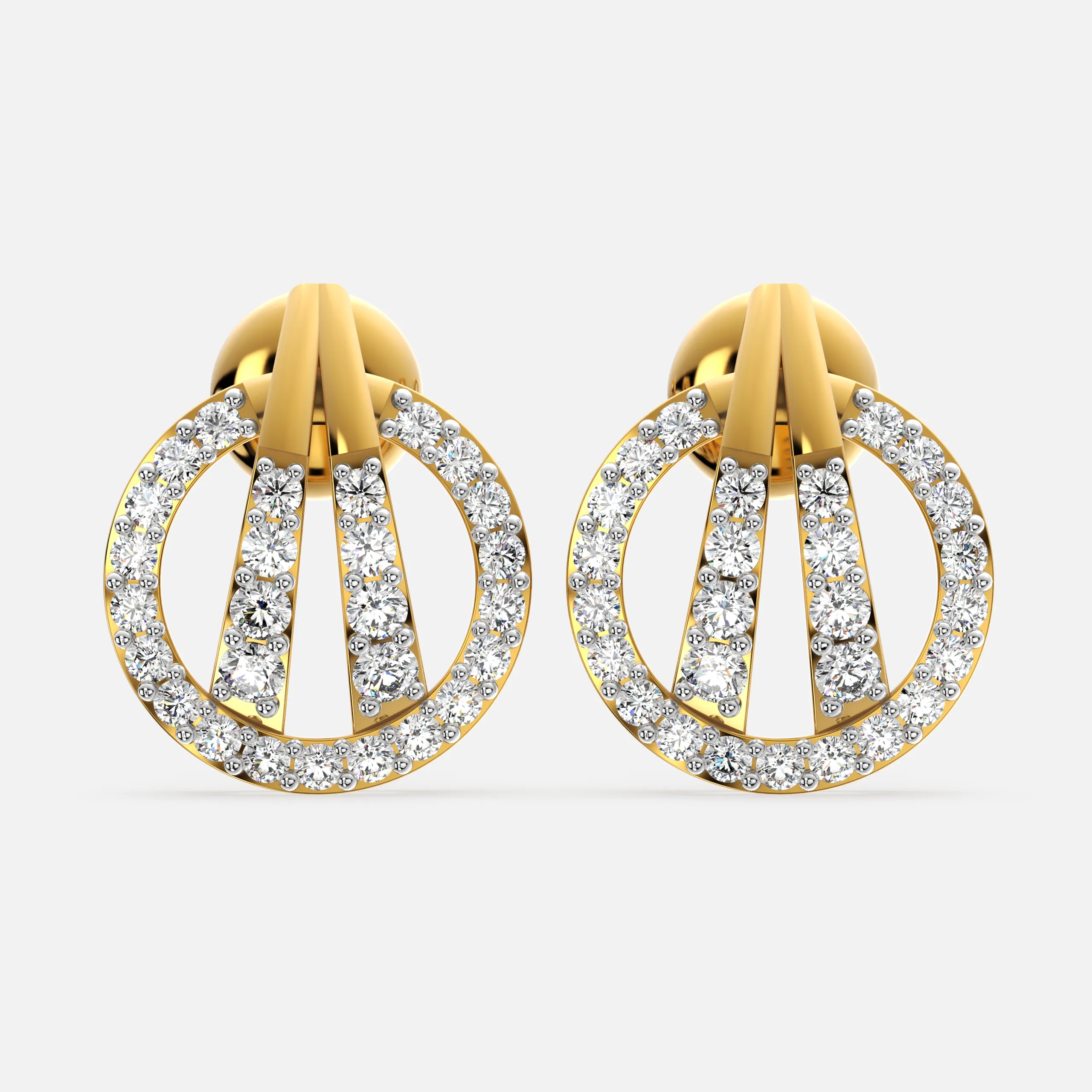 Regal Curve Diamond Earrings