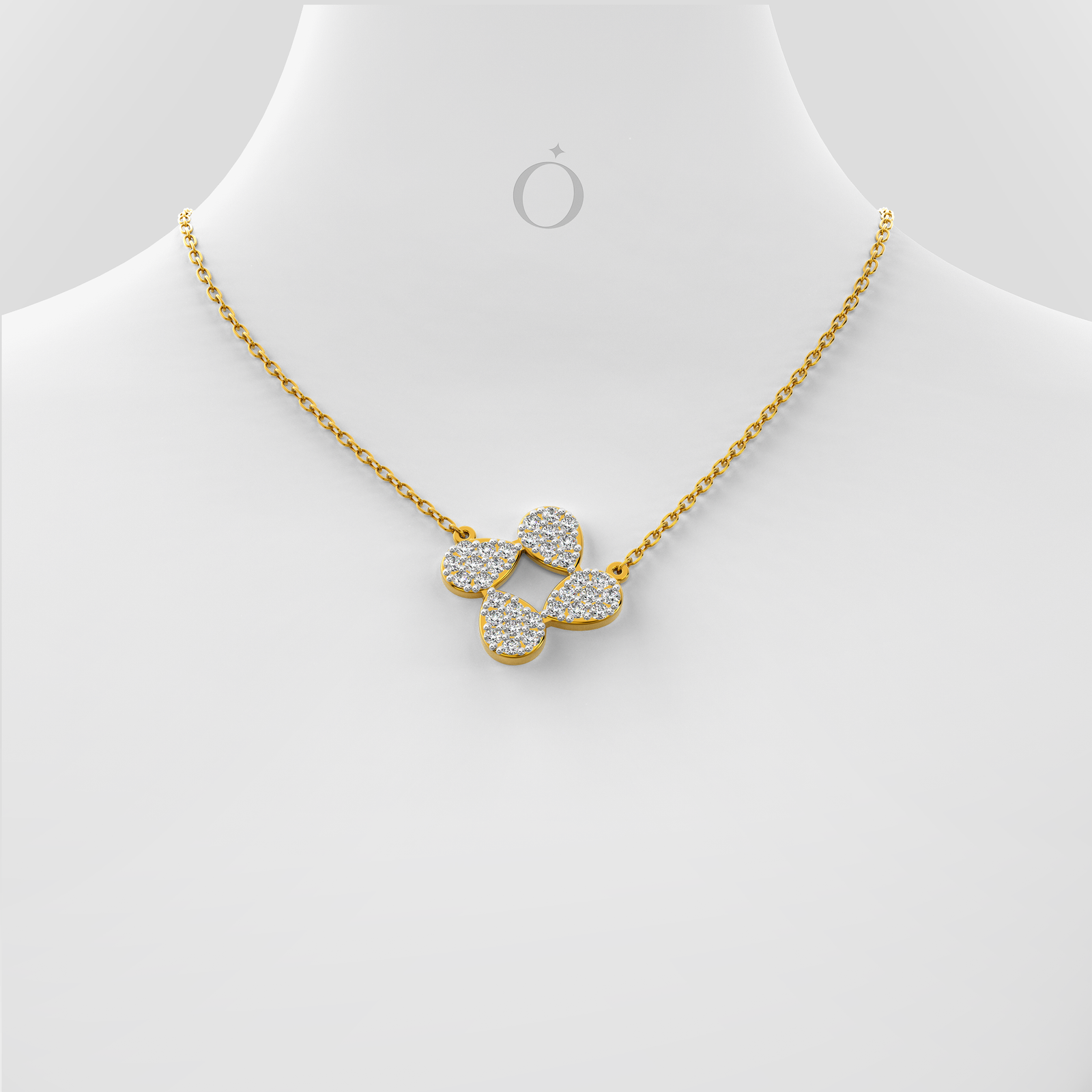 Liora Petal Diamond Necklace