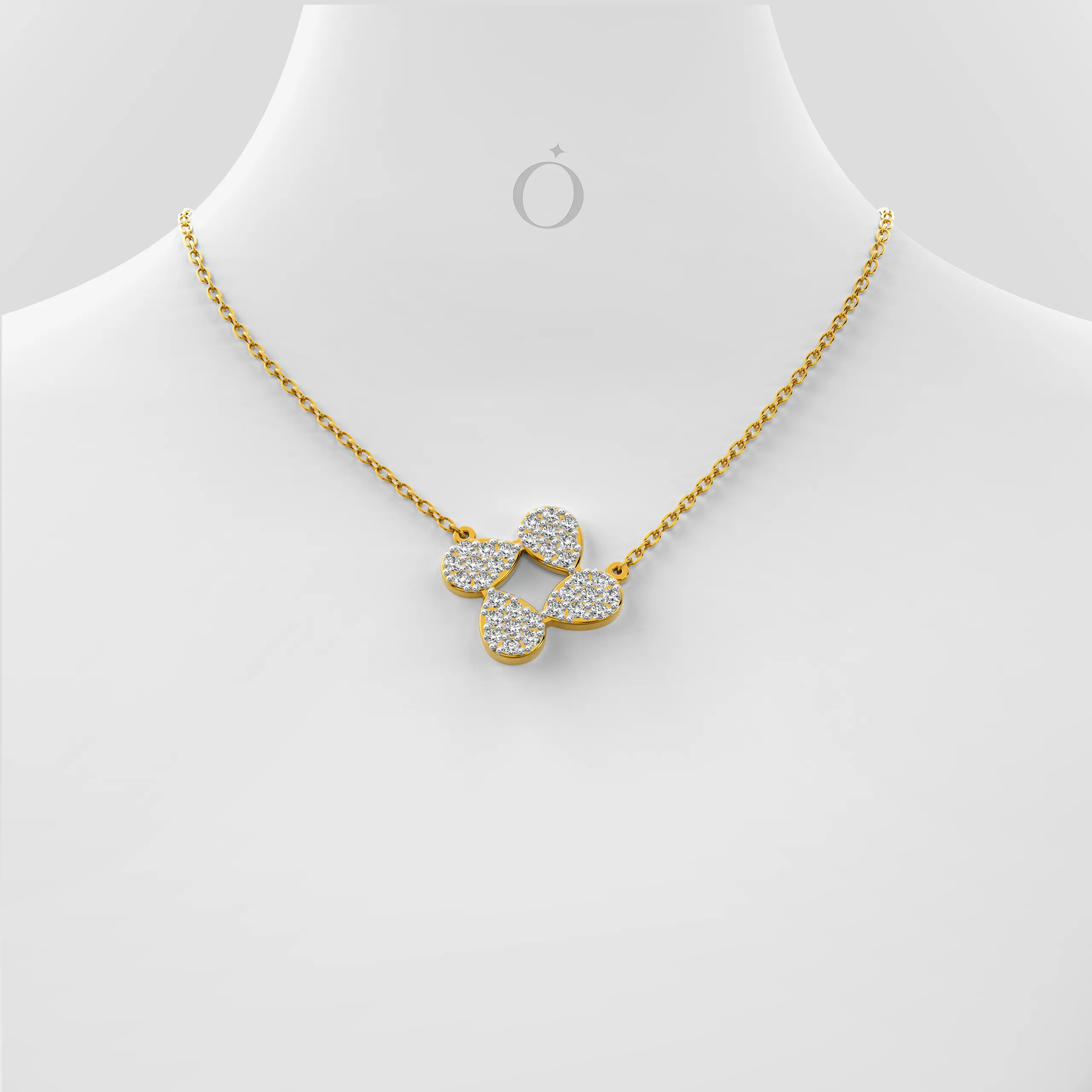 Liora Petal Diamond Necklace