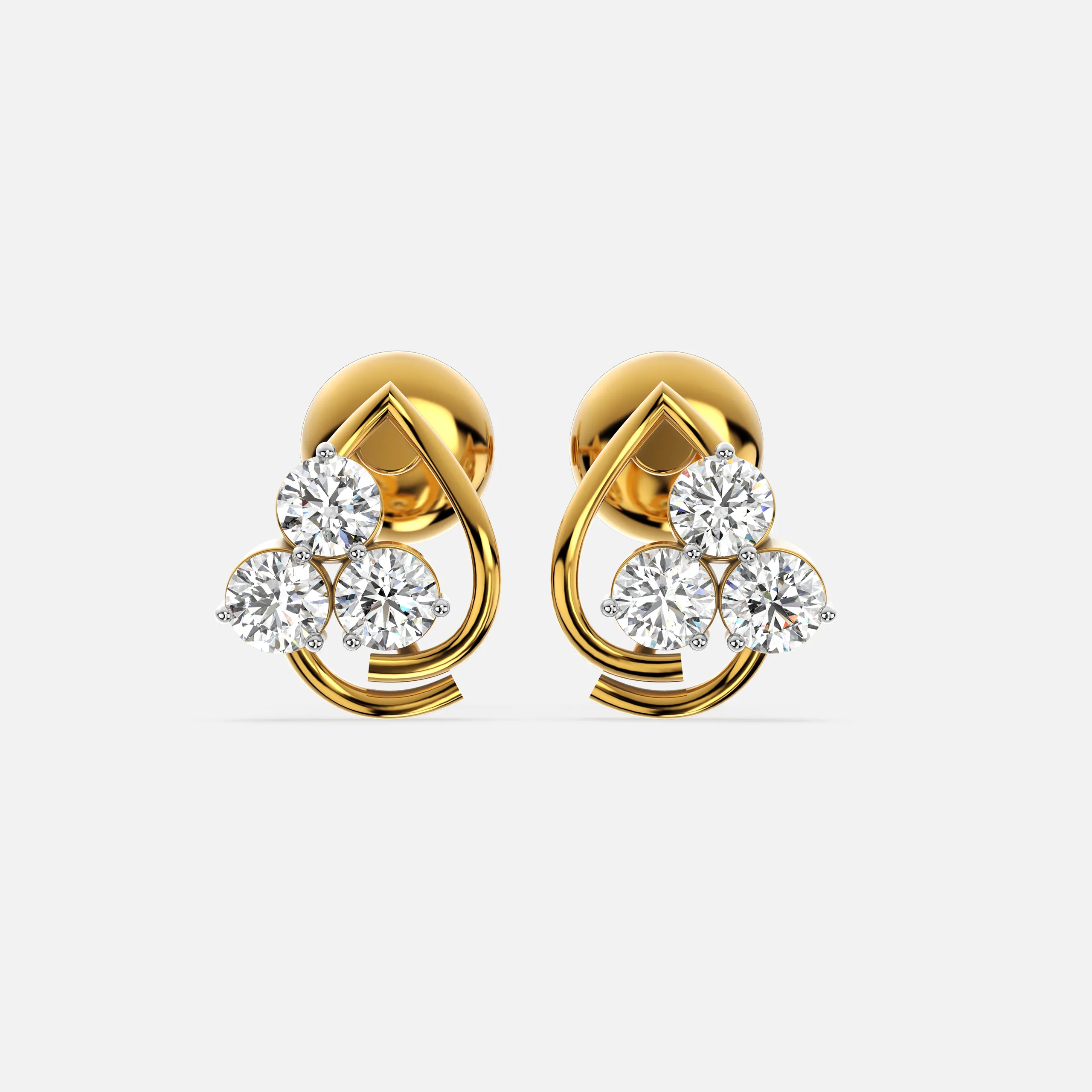 Trinity Spark Diamond Earring
