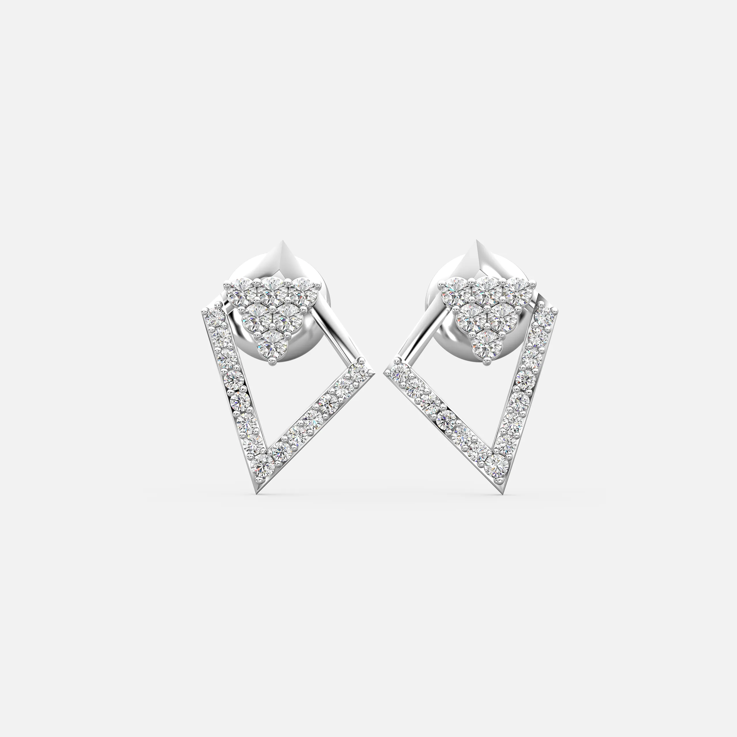 Triangular Glimmer Earrings