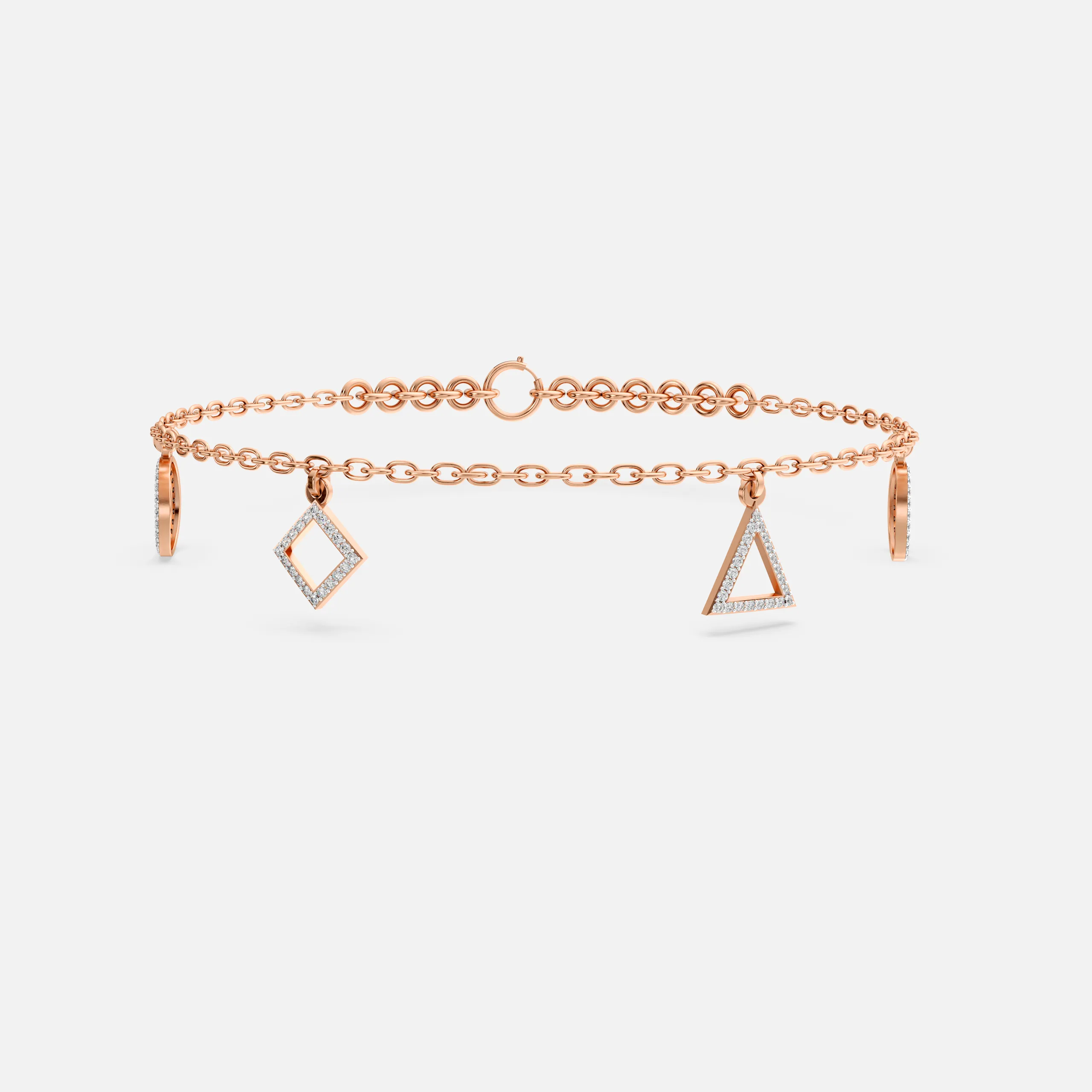 Charm Drop Diamond Bracelet