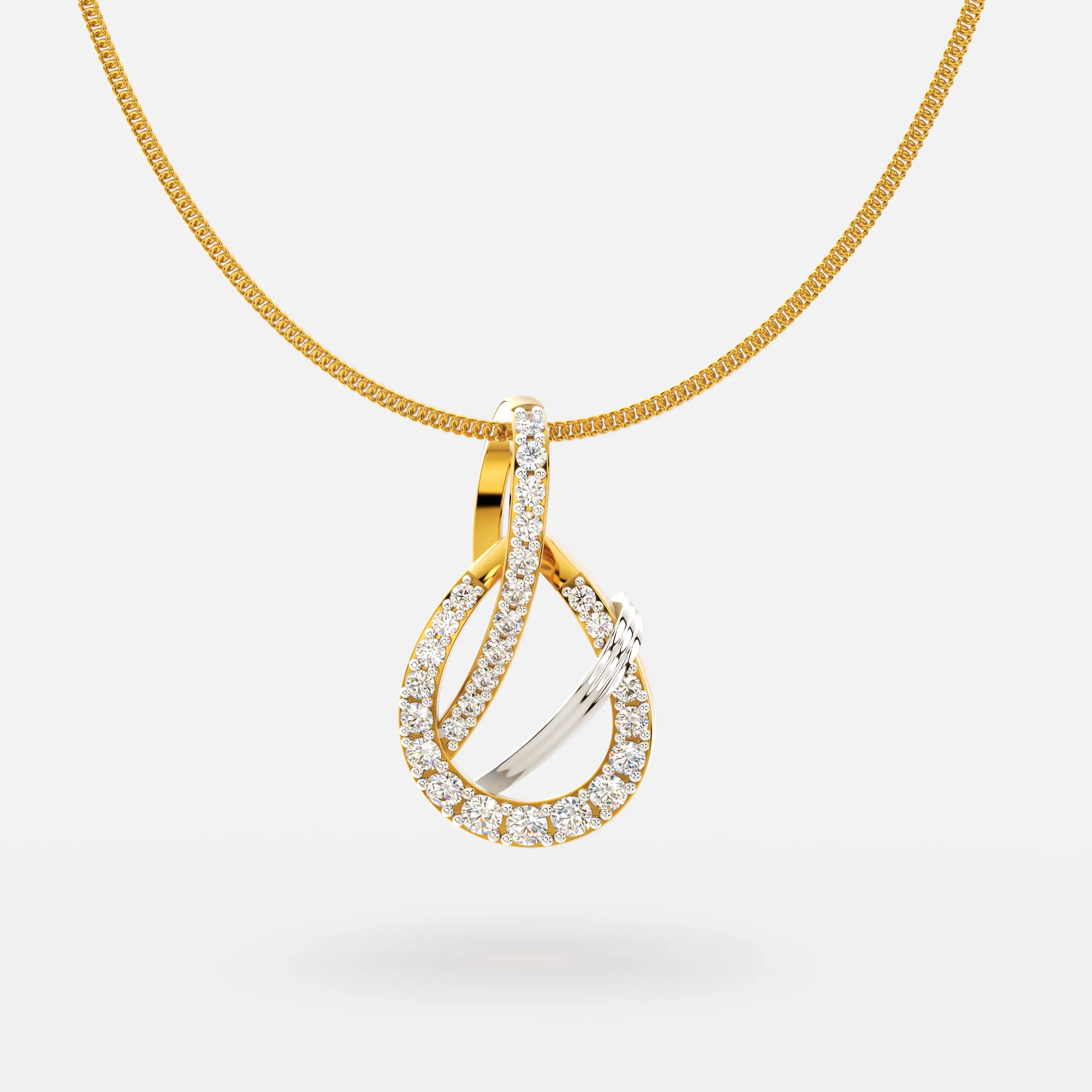 Infinity Twist Drop Pendant