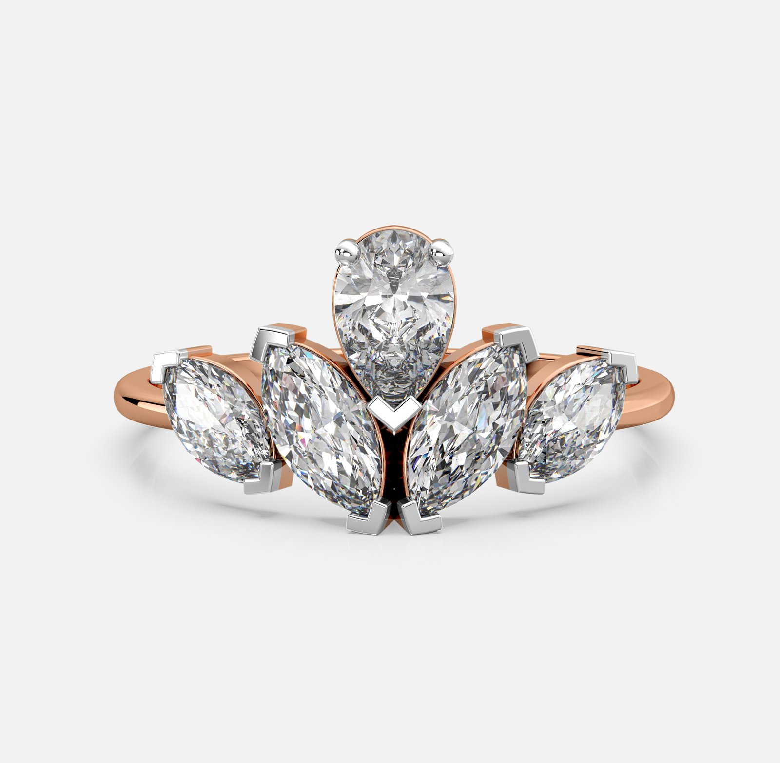 Marquise Bloom Diamond Ring