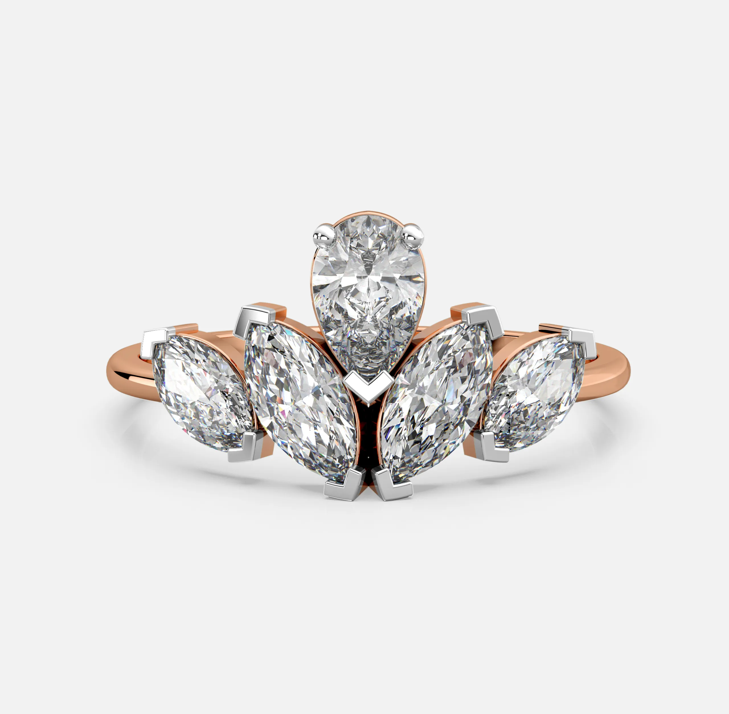 Marquise Bloom Diamond Ring