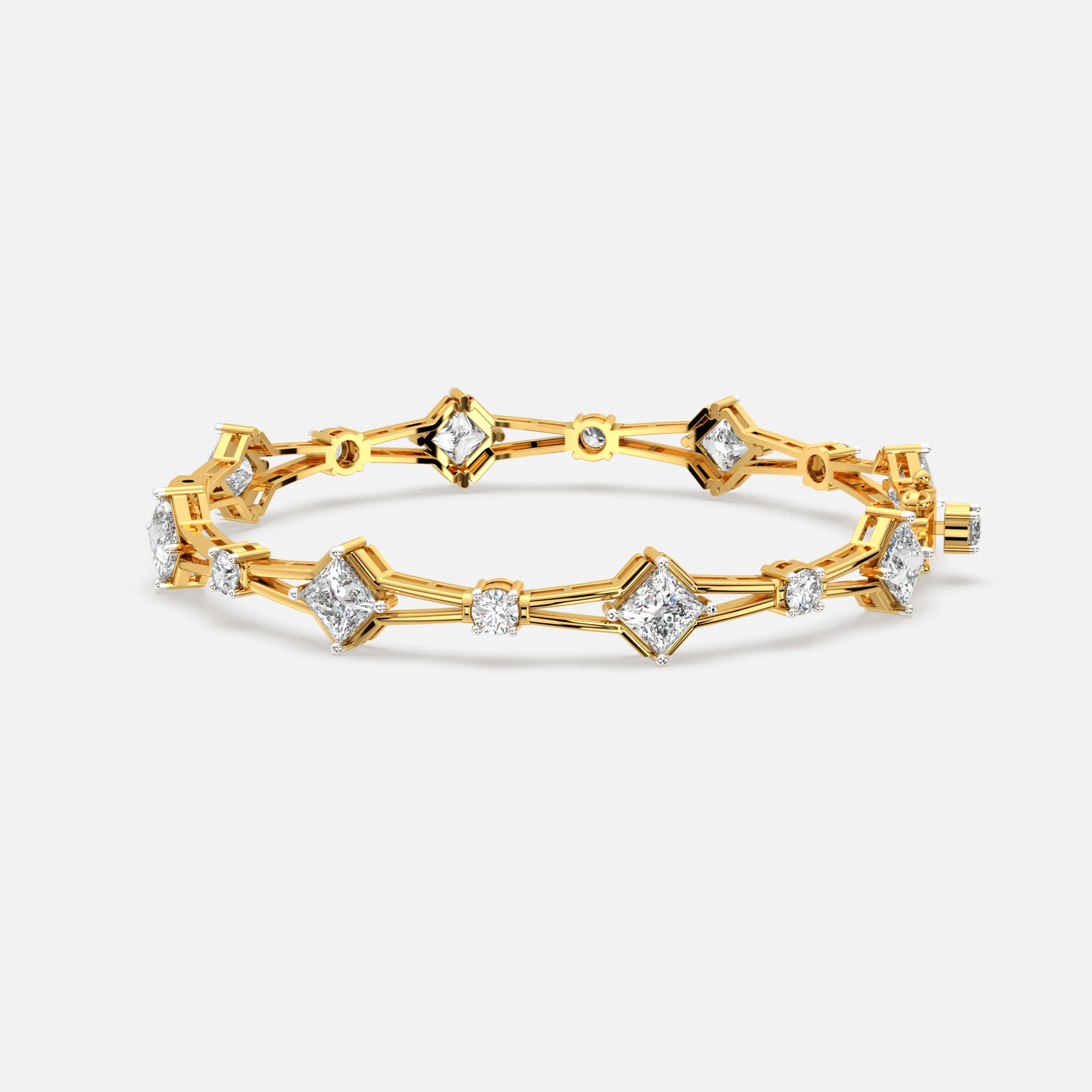 Geometric Diamond Bracelet
