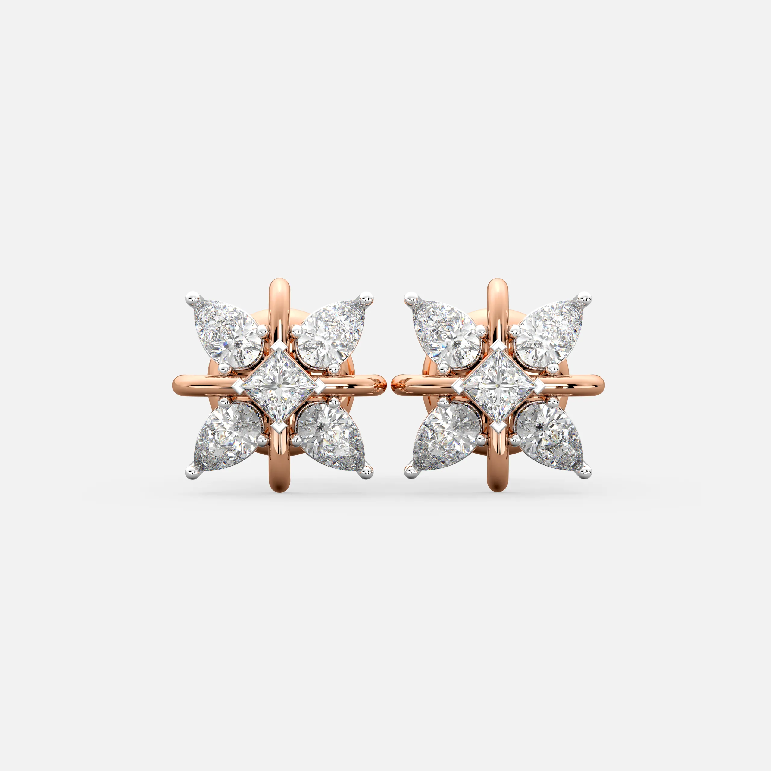 Flora Star Diamond Studs