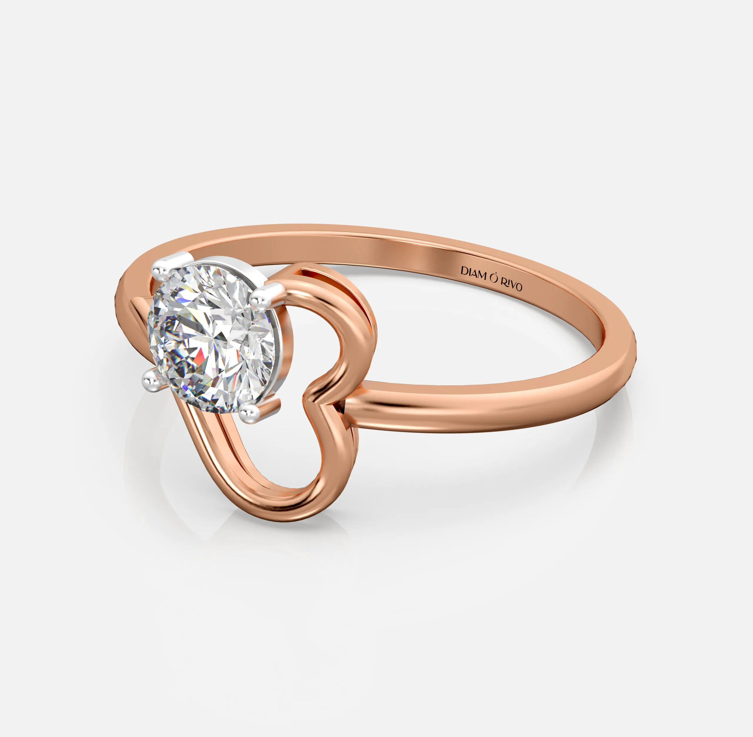 Heart Loop Diamond Ring