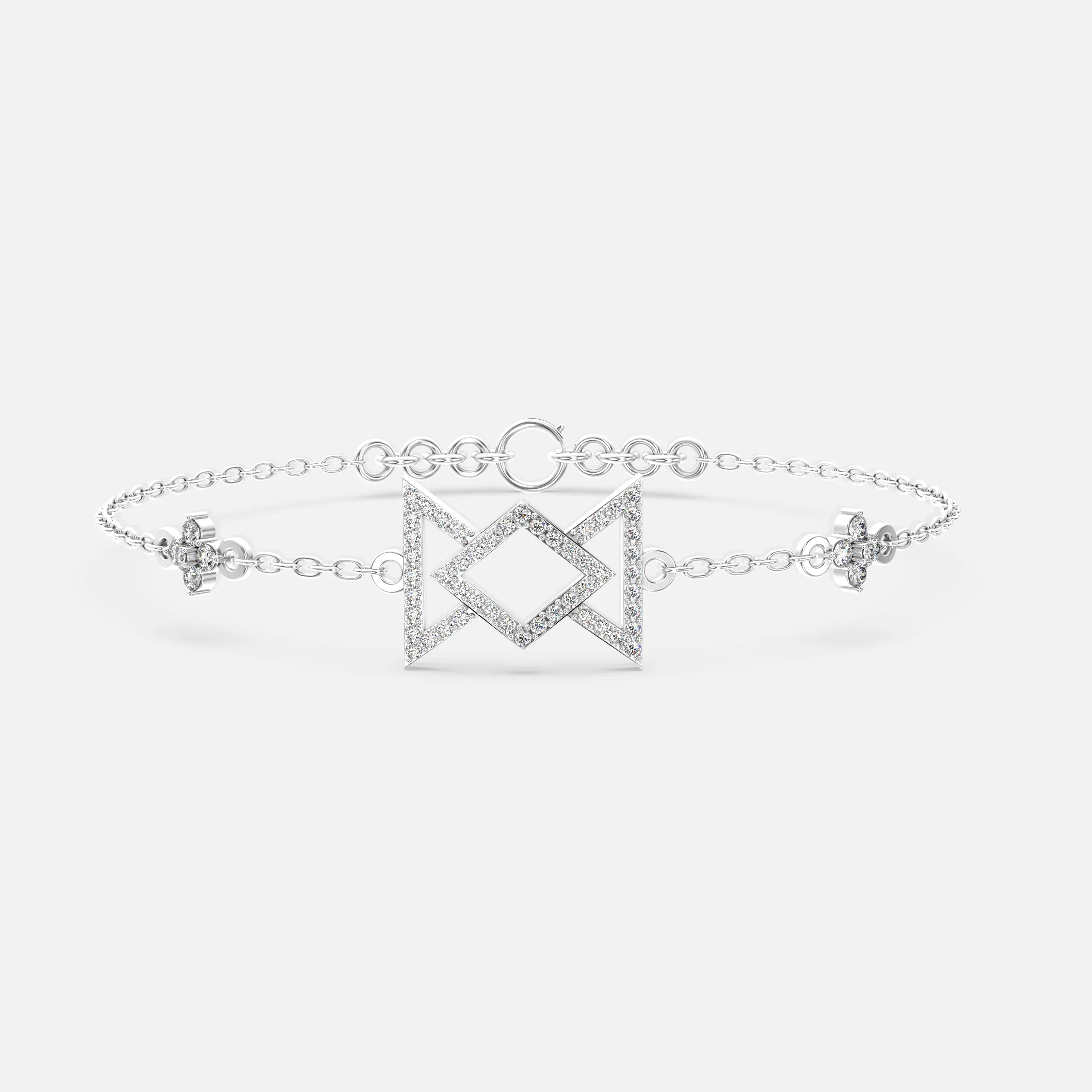 Diamond Hourglass Bracelet