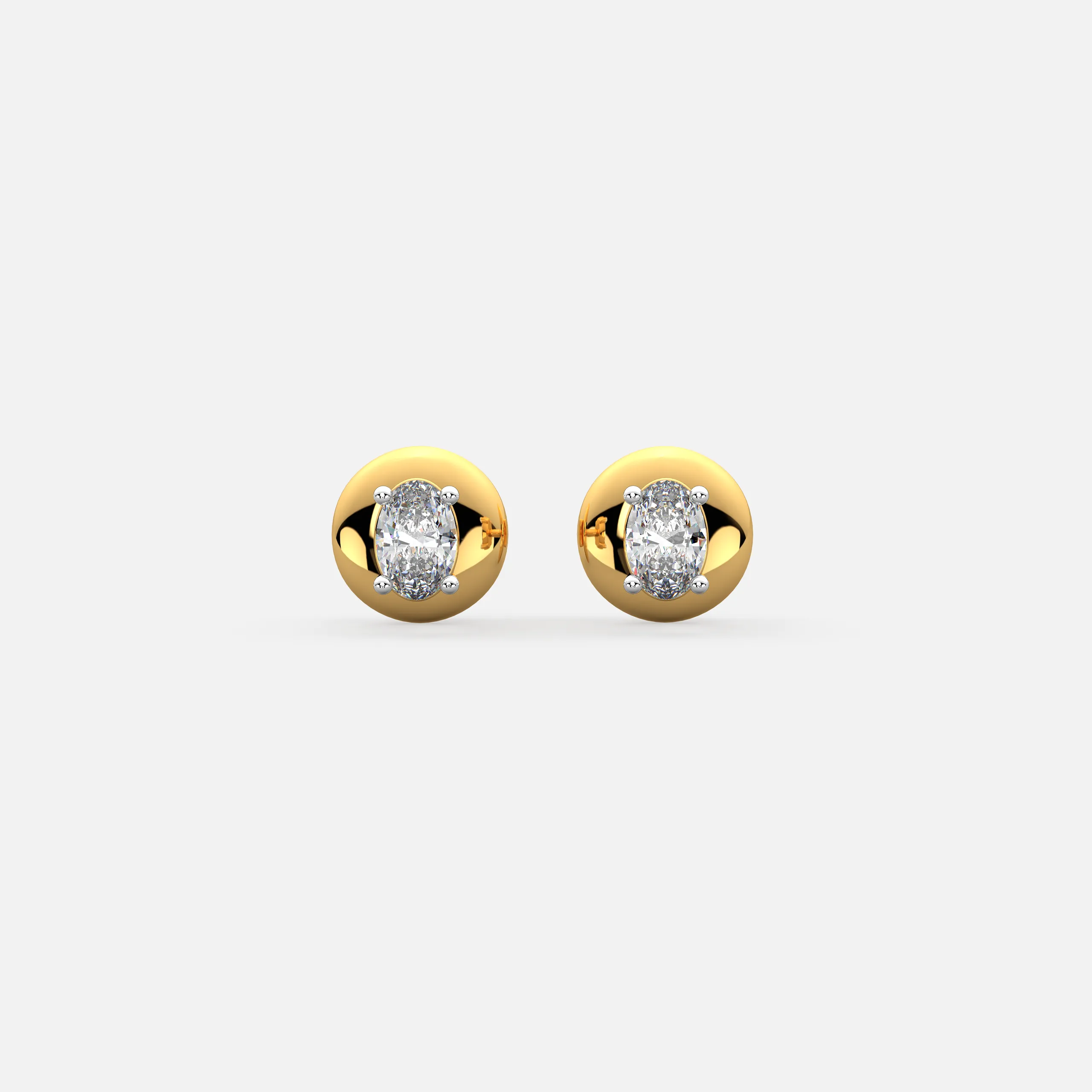 Elegant Oval Earrings