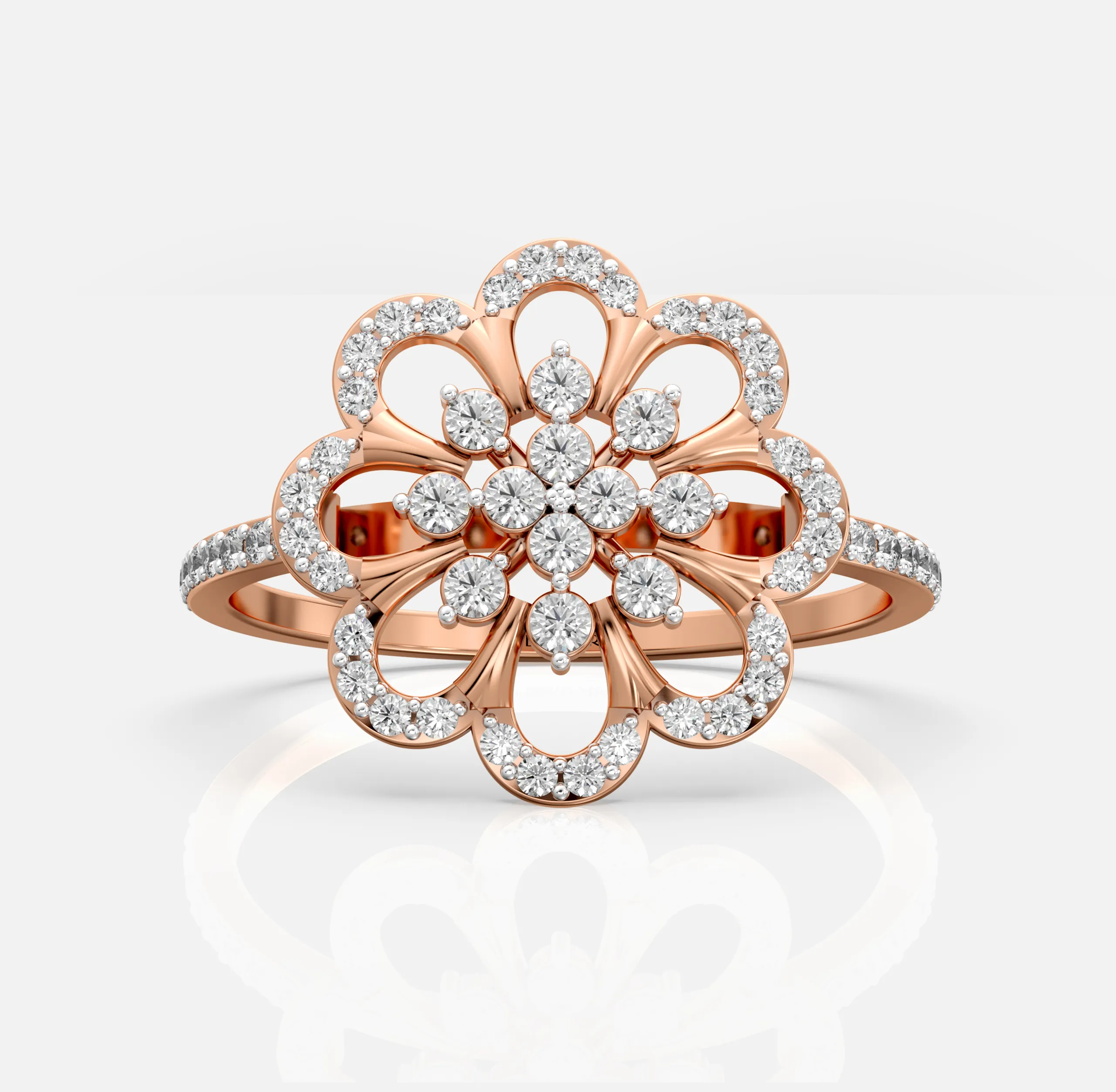 Blossom Halo Diamond Ring