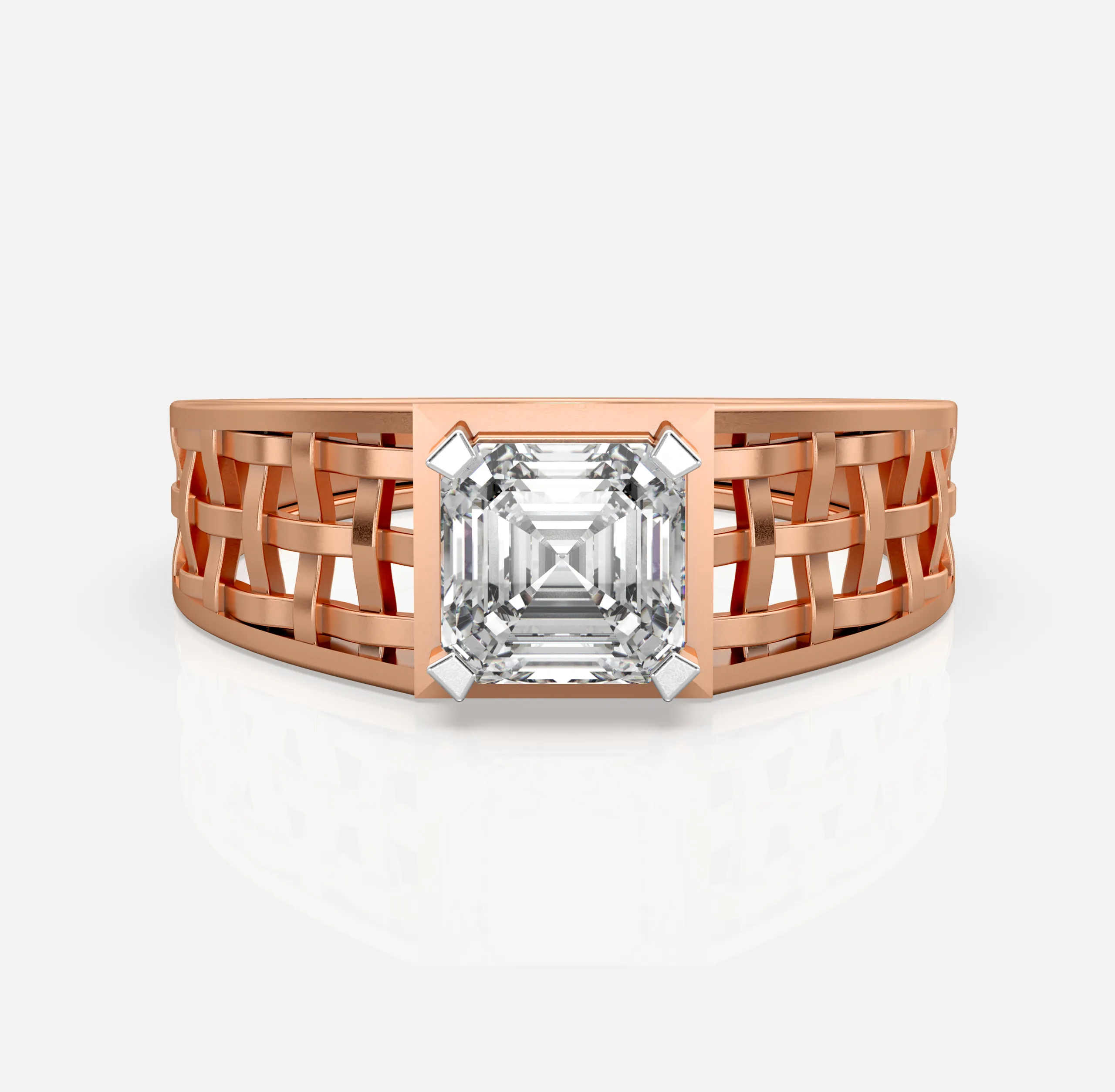 Woven Crown Diamond Ring