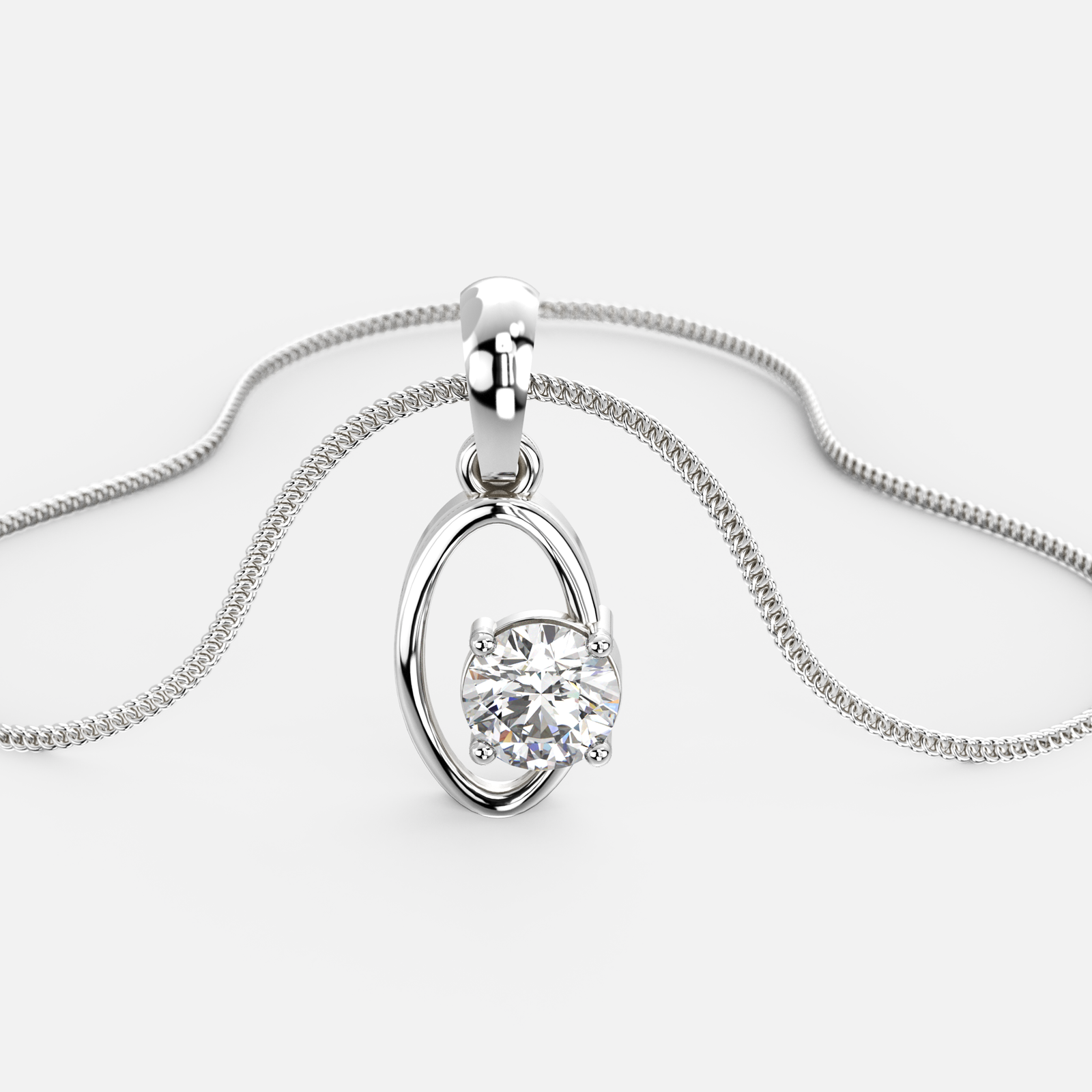 Eternal Halo Diamond Pendant