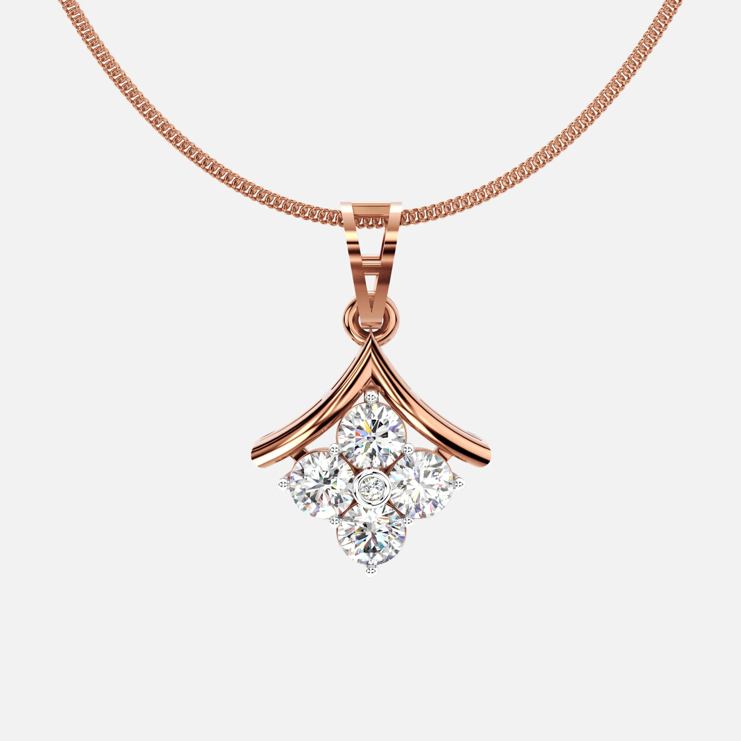 Sparkle Bloom Diamond Pendant