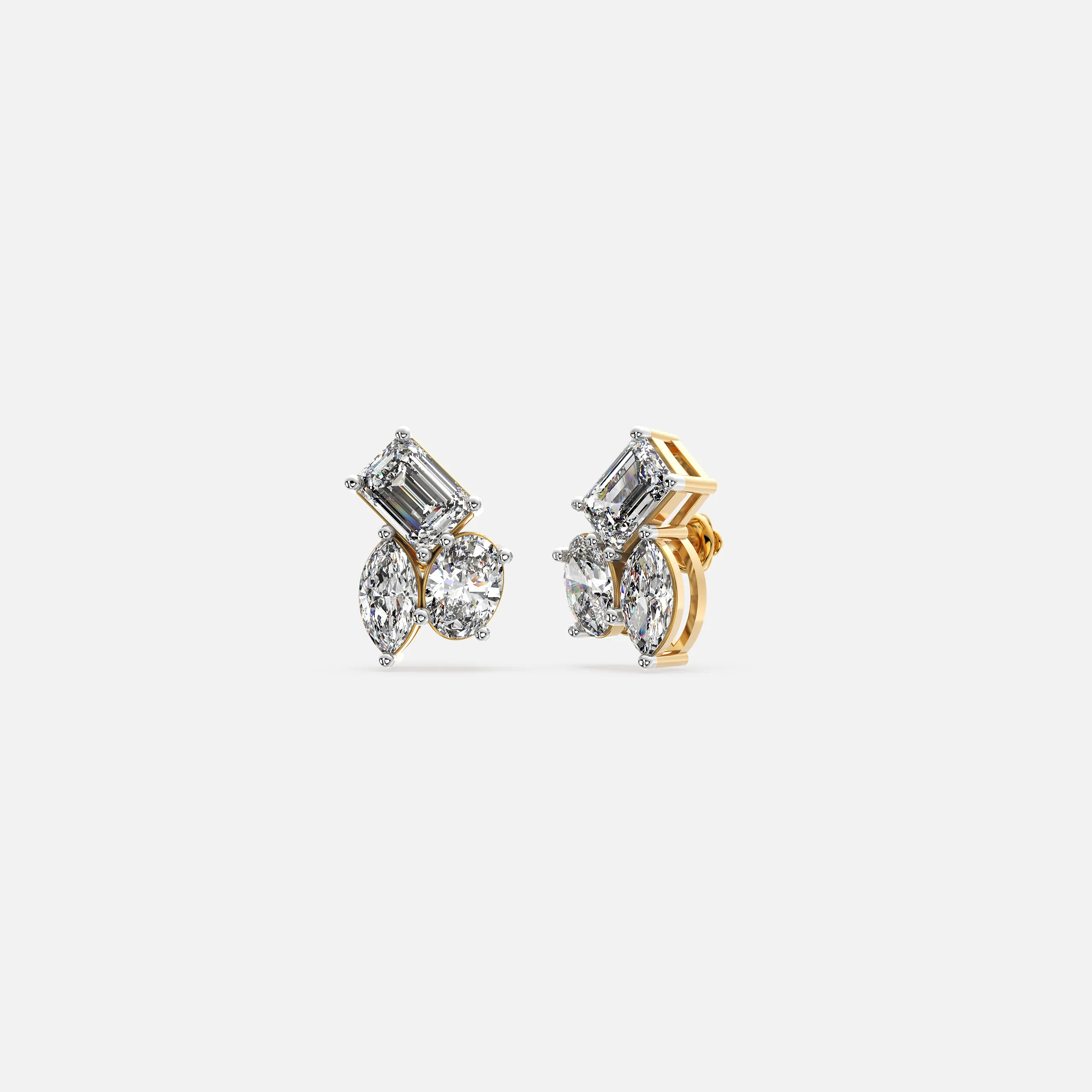 Trinity Spark Diamond Earrings