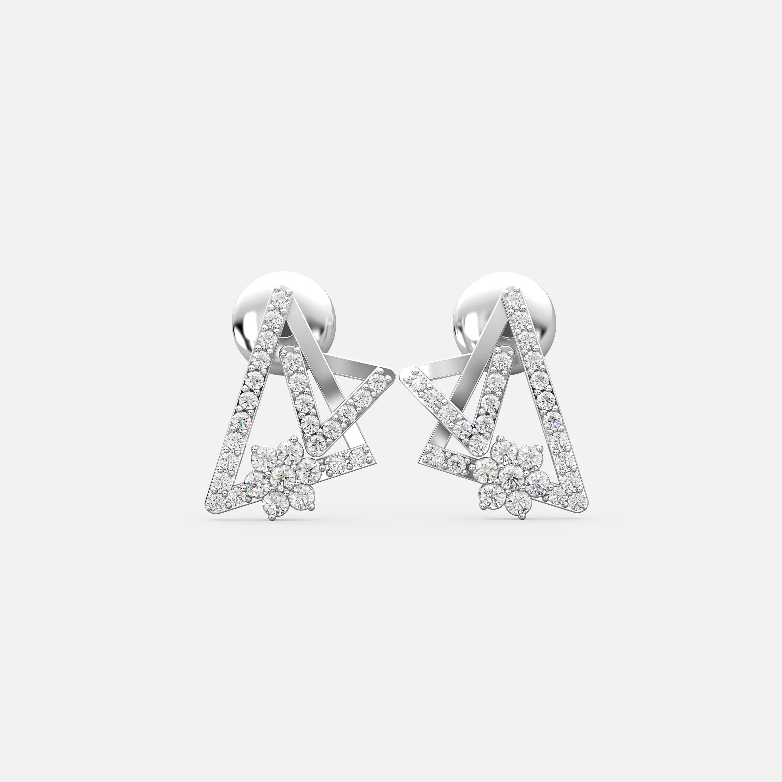 Tri-Layer Bloom Earrings