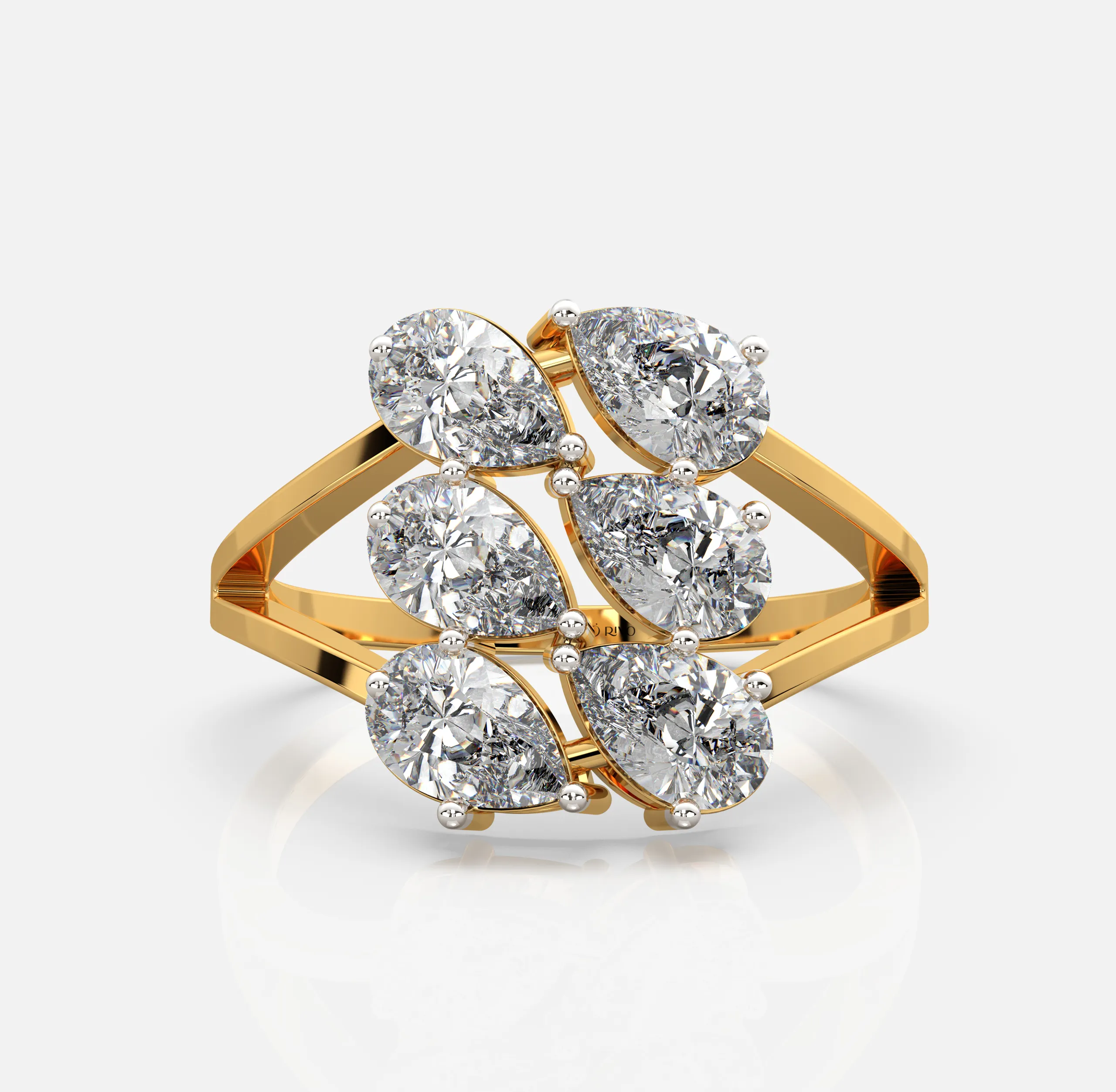 Shimmer Cluster Ring