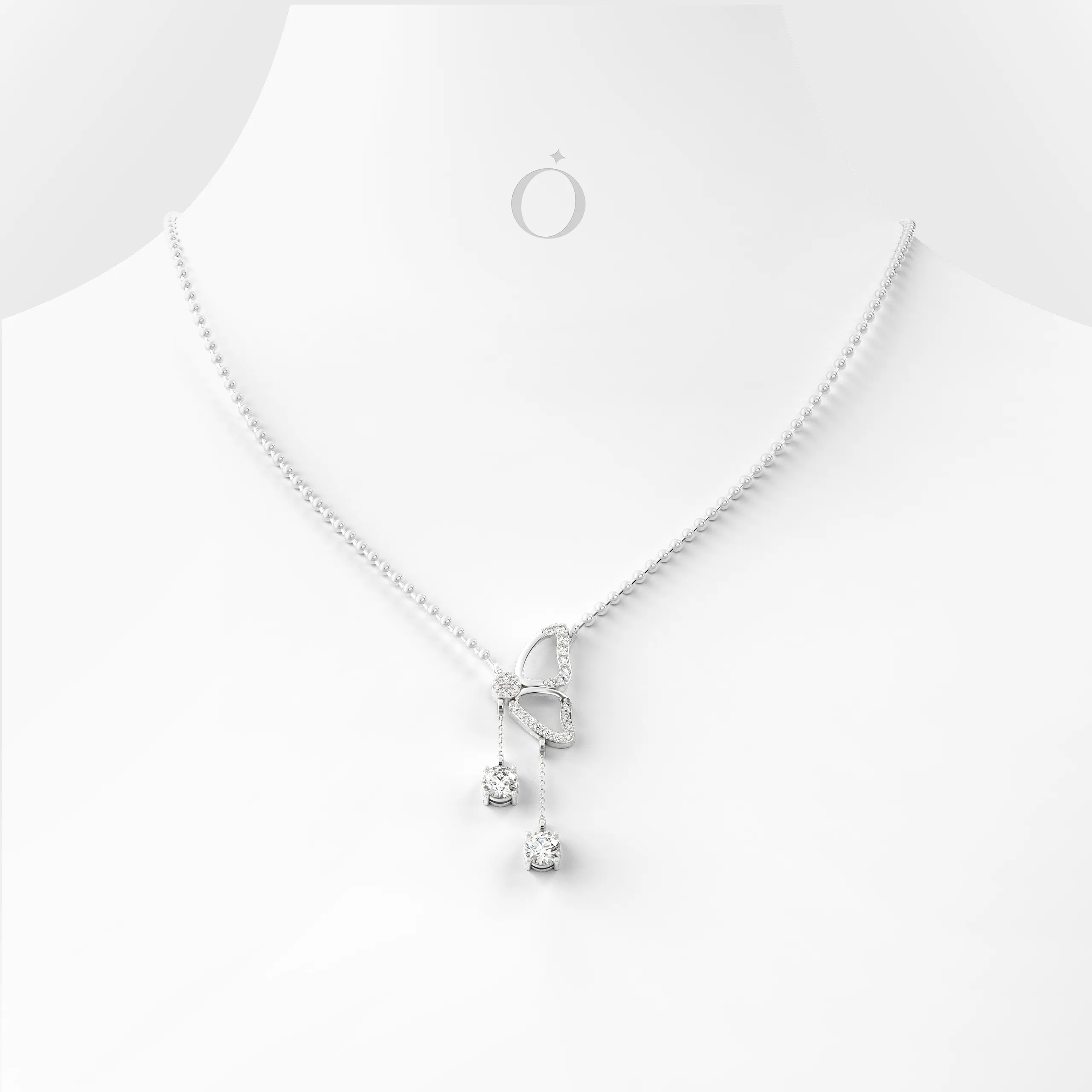 Butterfly Diamond Necklace