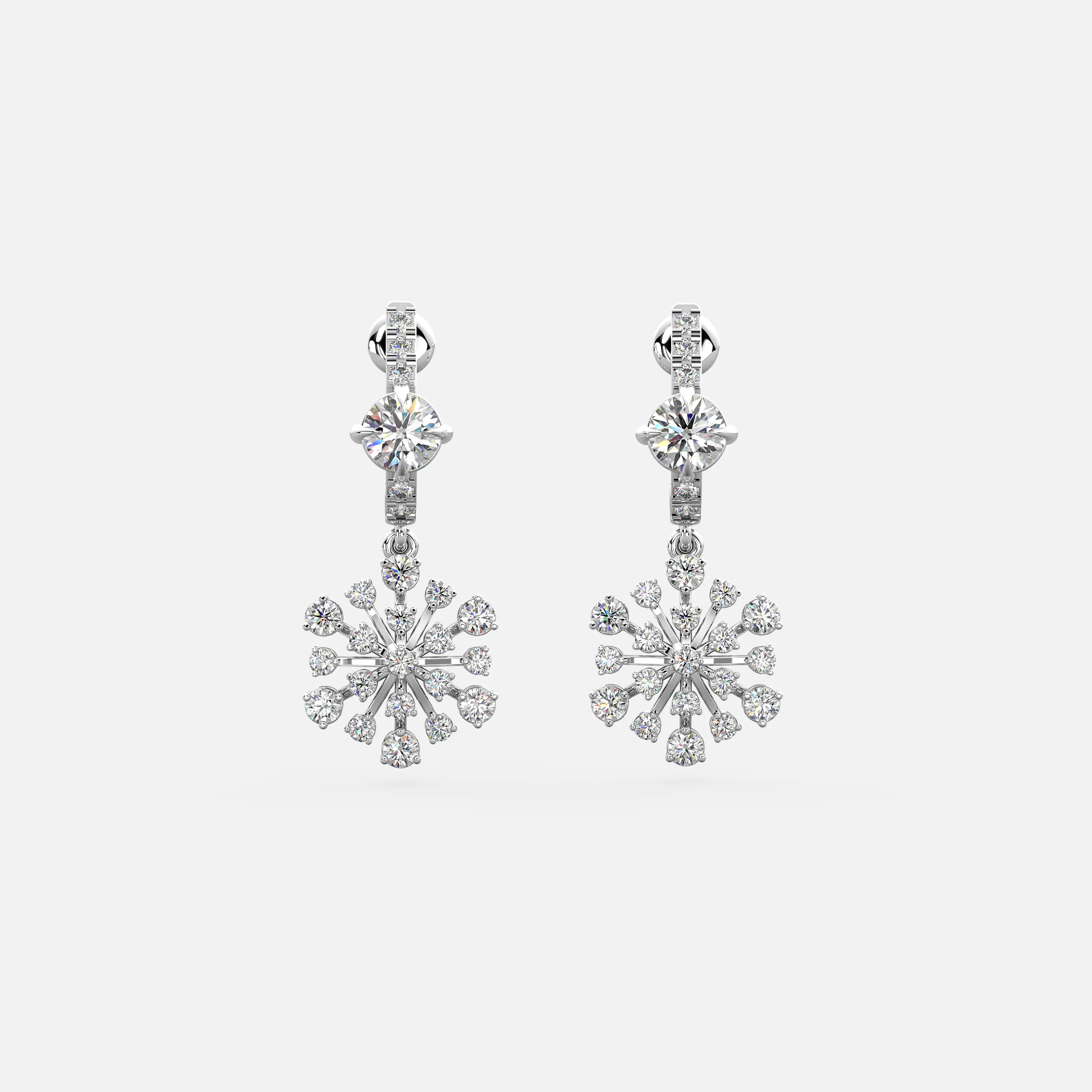 Frost Bloom Diamond Earrings