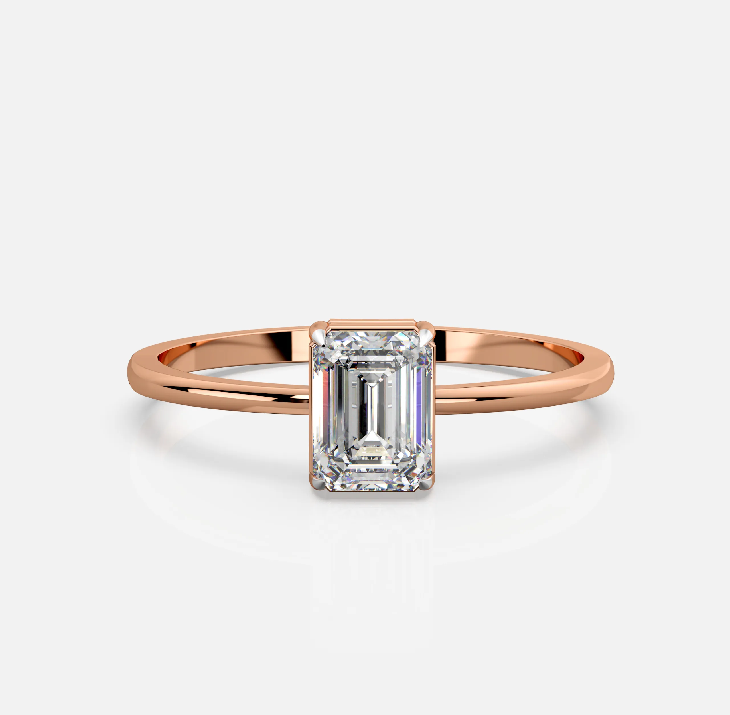 Luxe Emerald Solitaire Ring