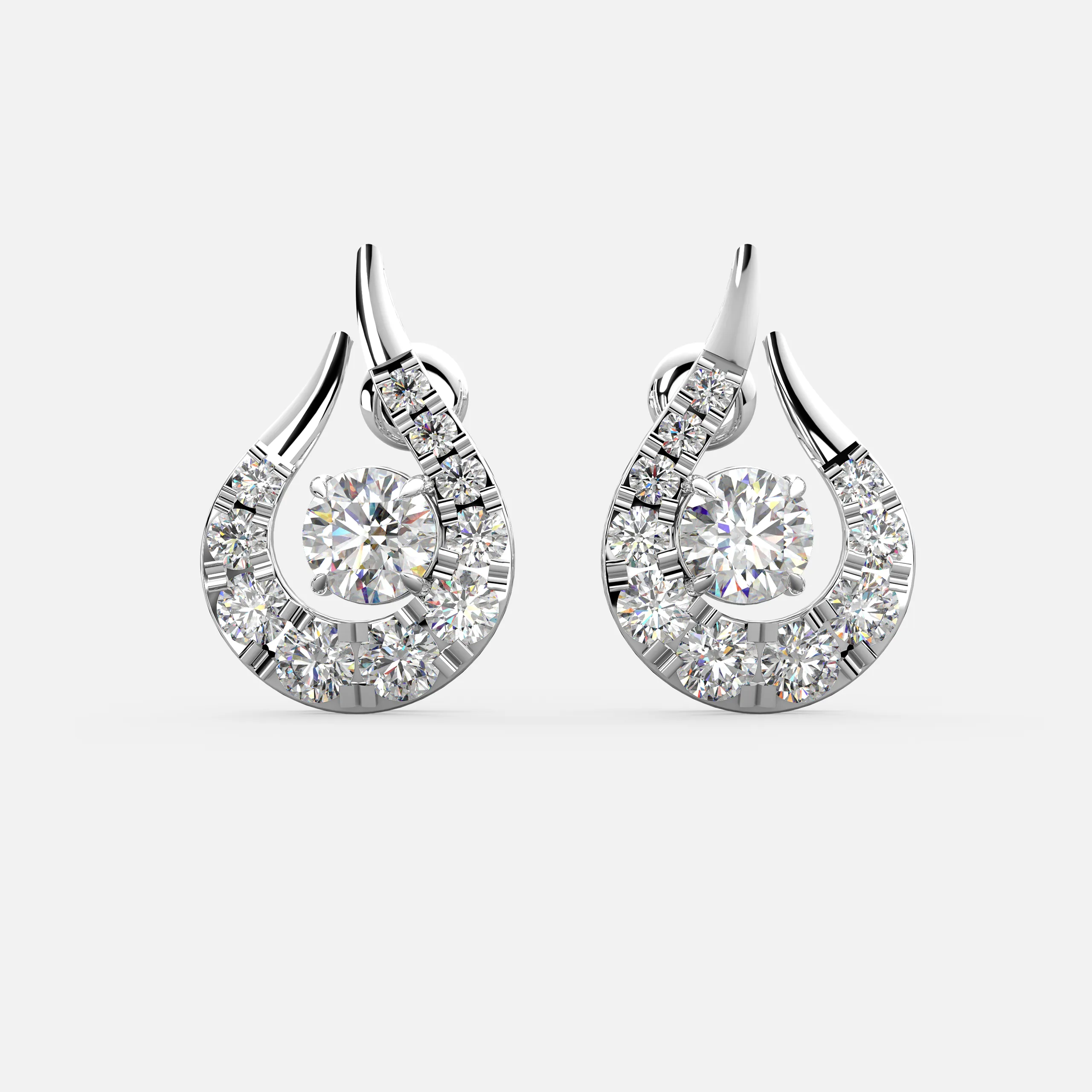 Flame Diamond Earrings