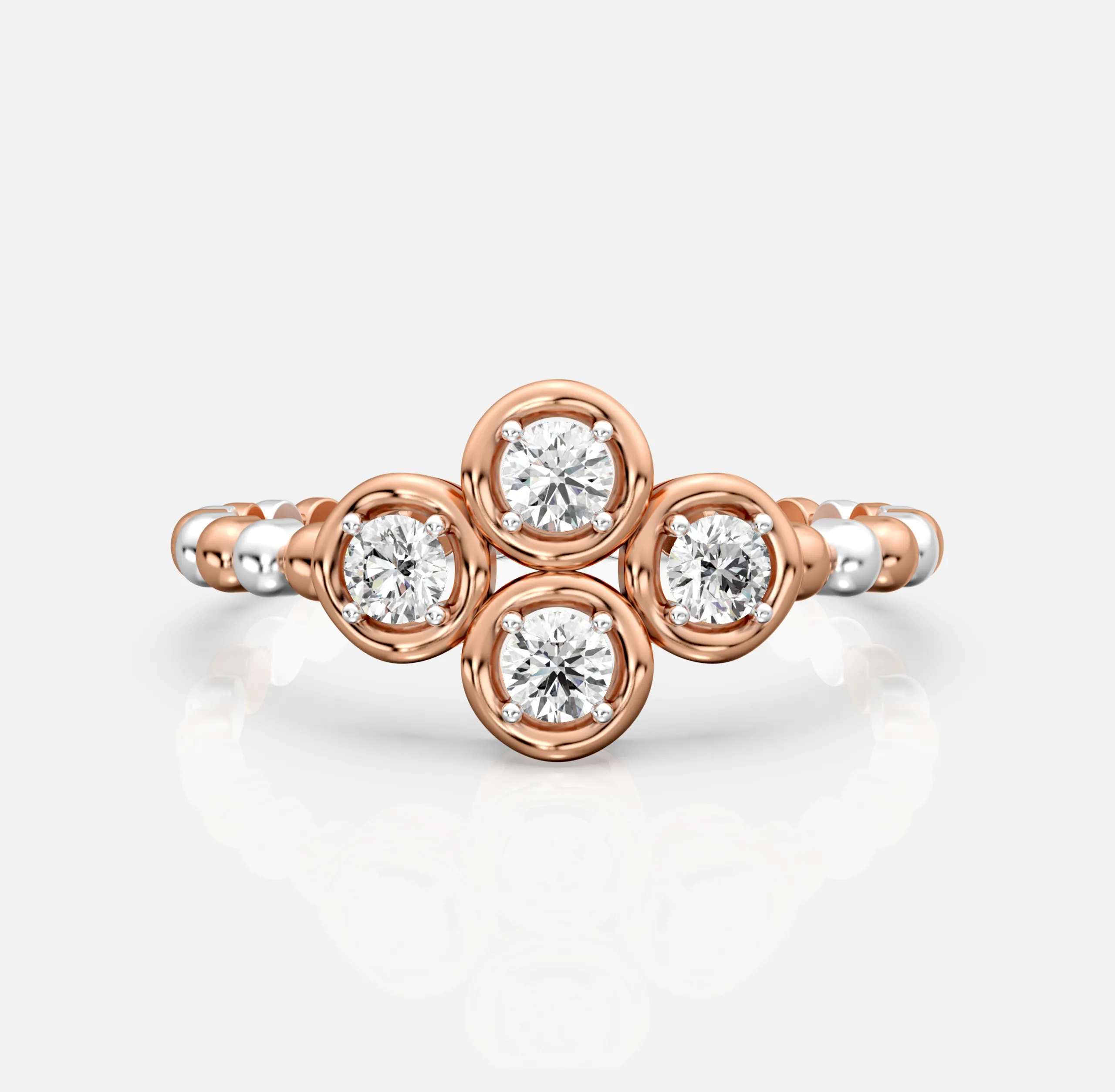 Quad Glow Diamond Ring