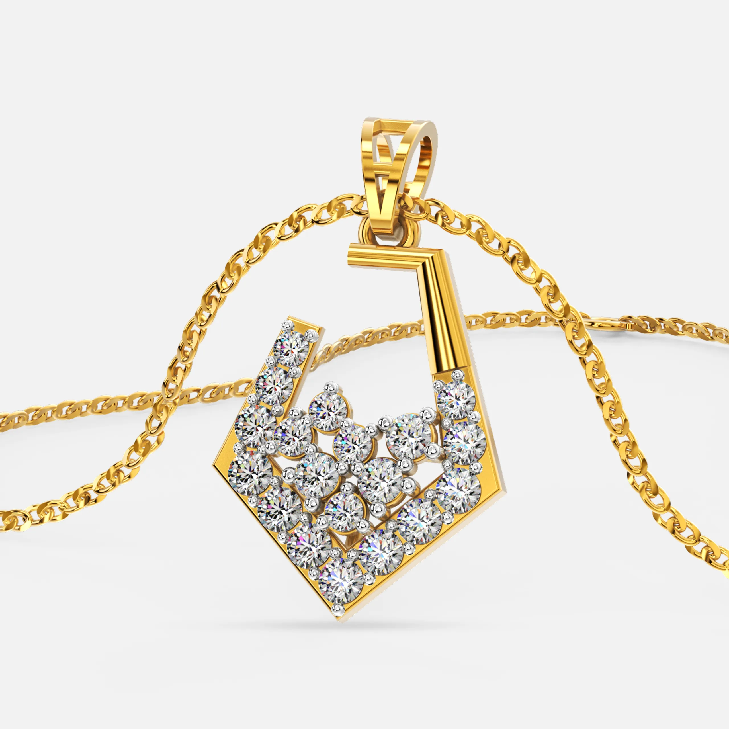 Sterling Sparkle Diamond Pendant