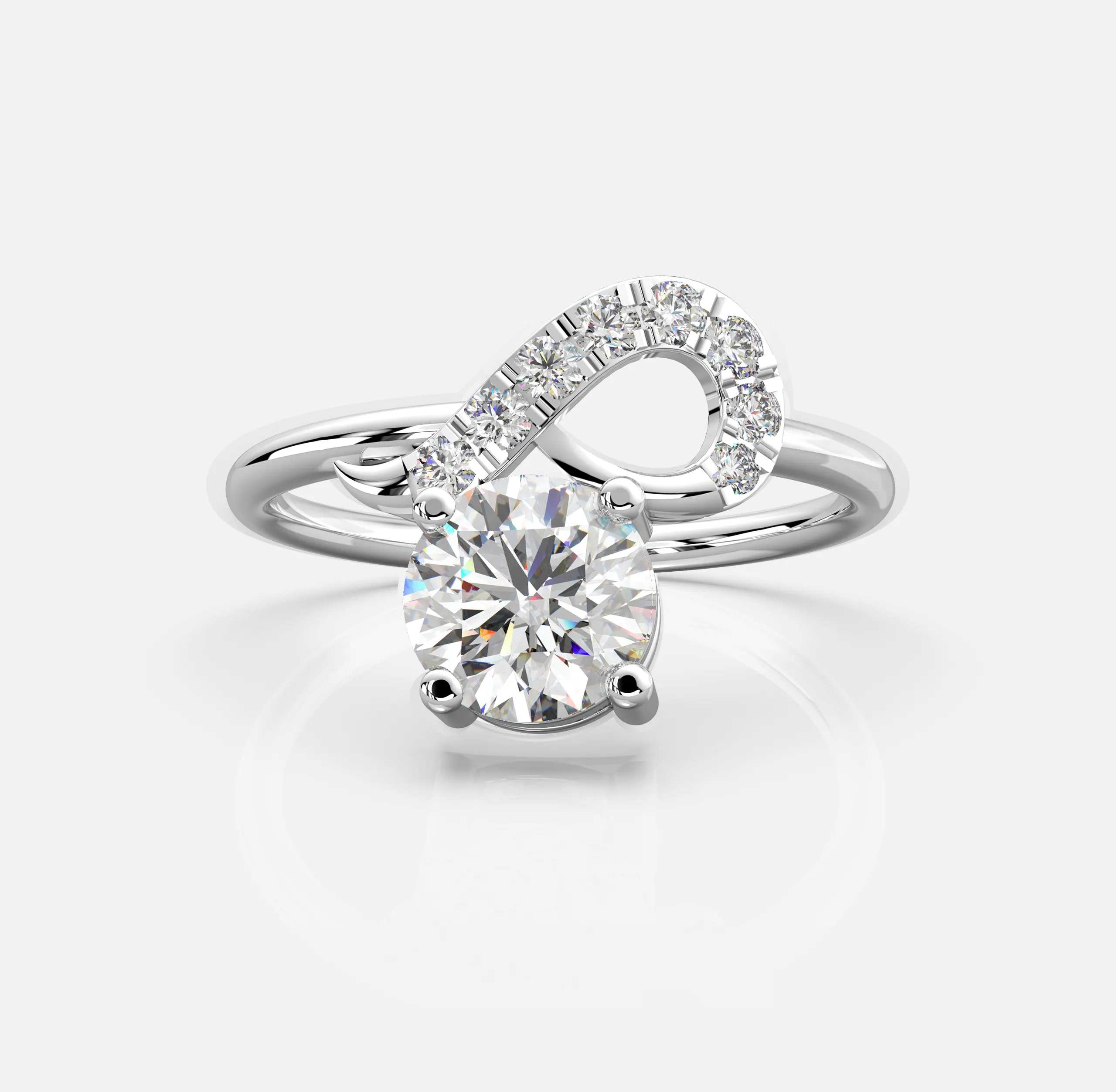 Twilight Loop Diamond Ring