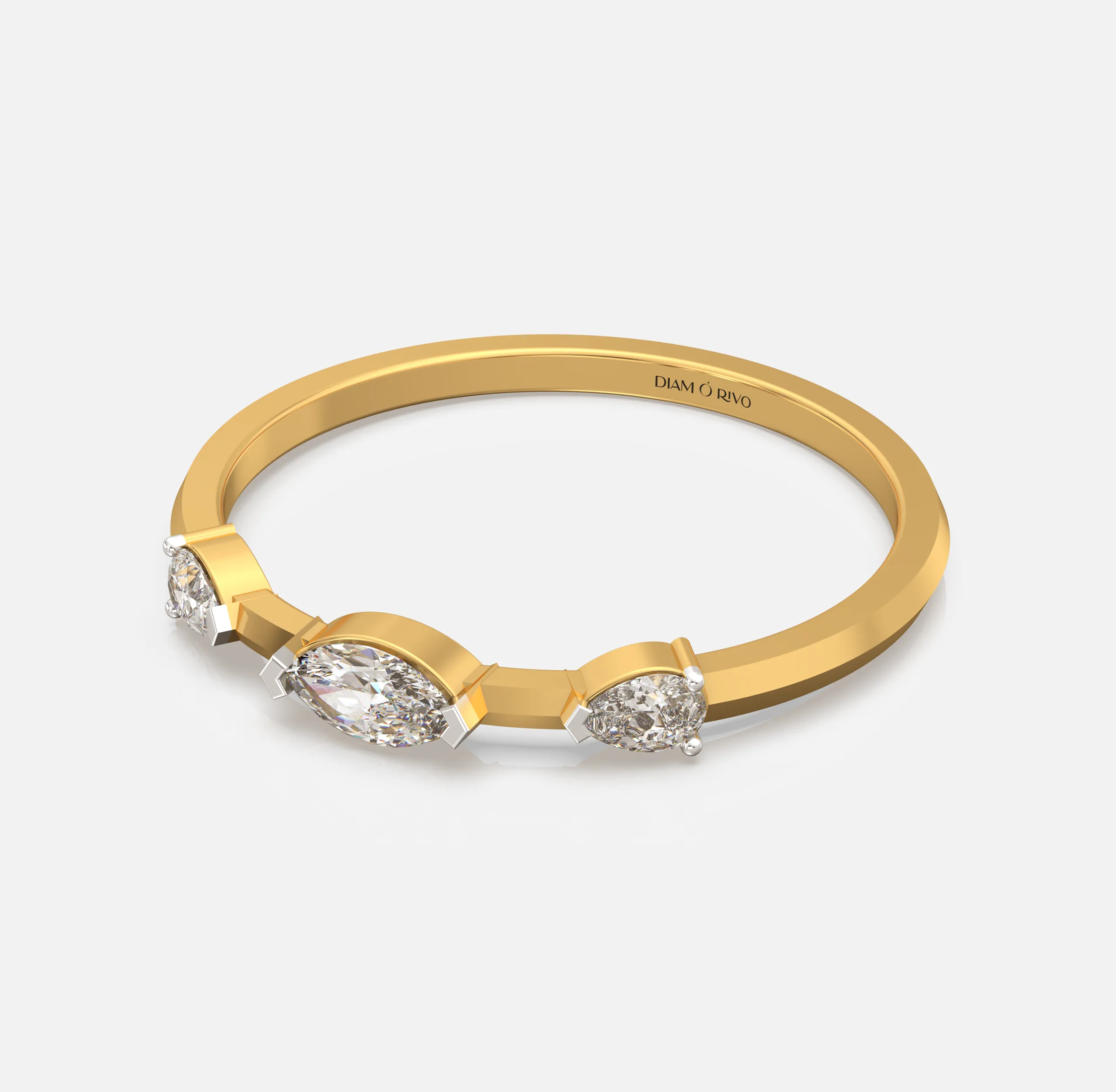 Marquise Center Pear Ring