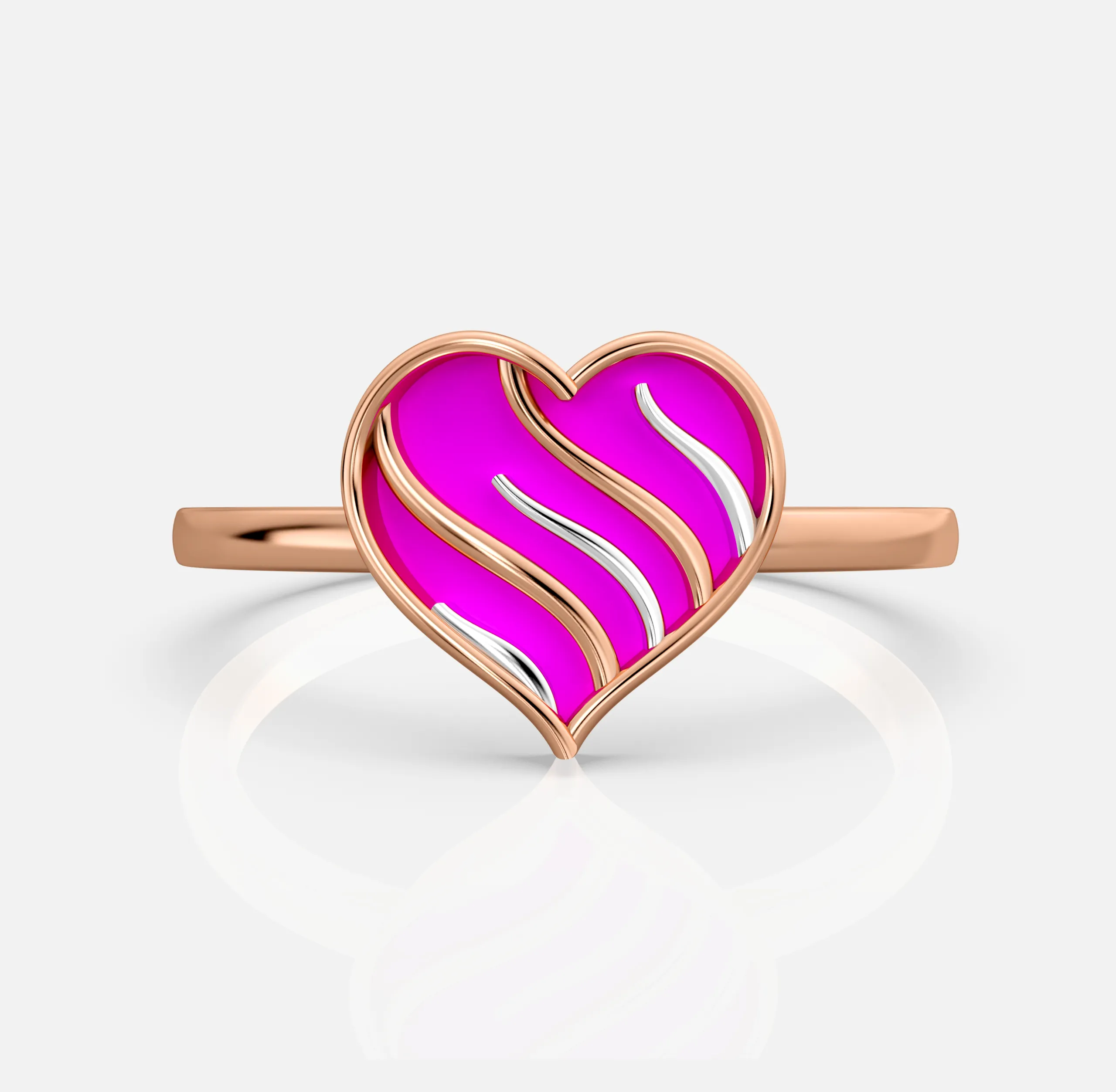 Amoura Wave Heart Ring