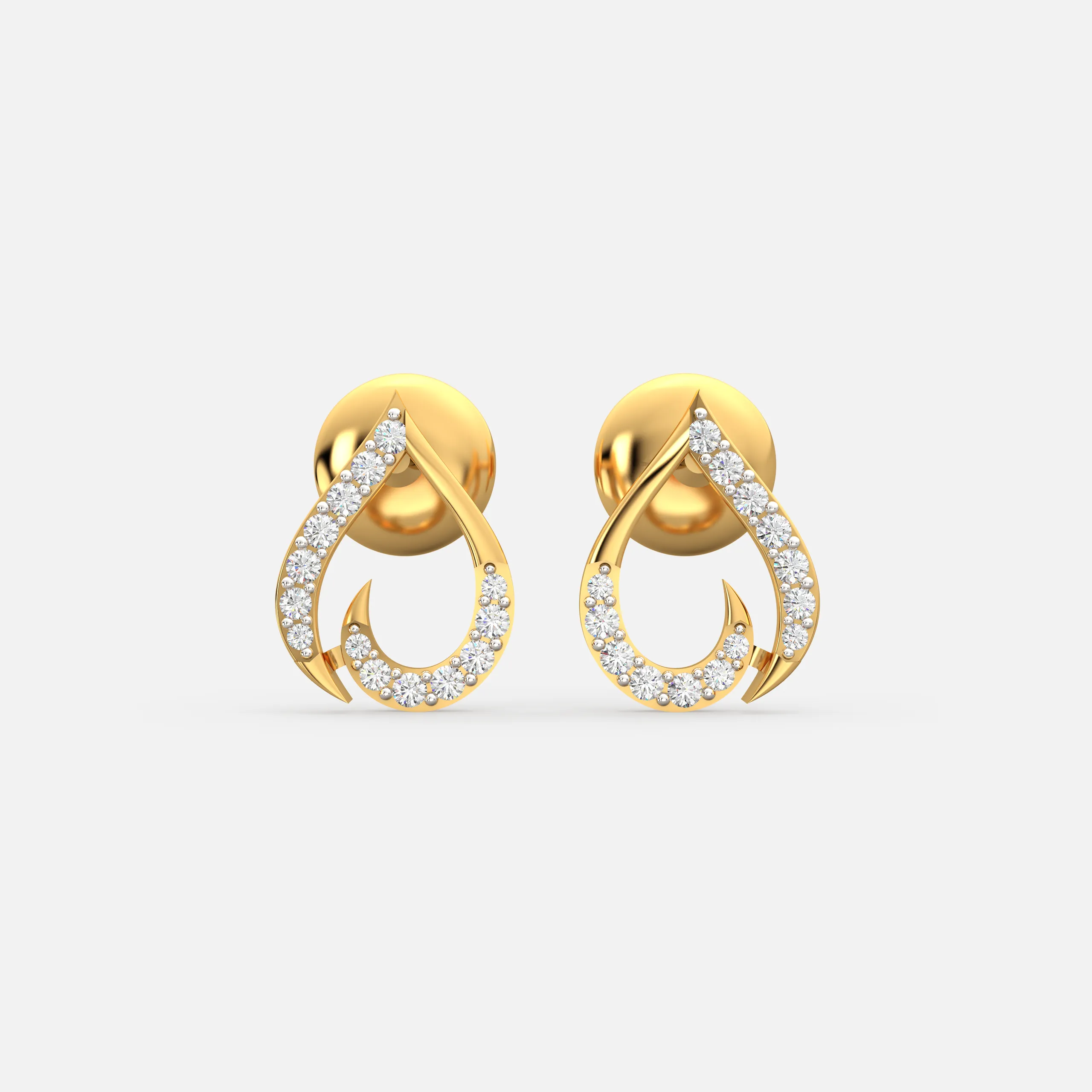 Luna Flow Diamond Earrings