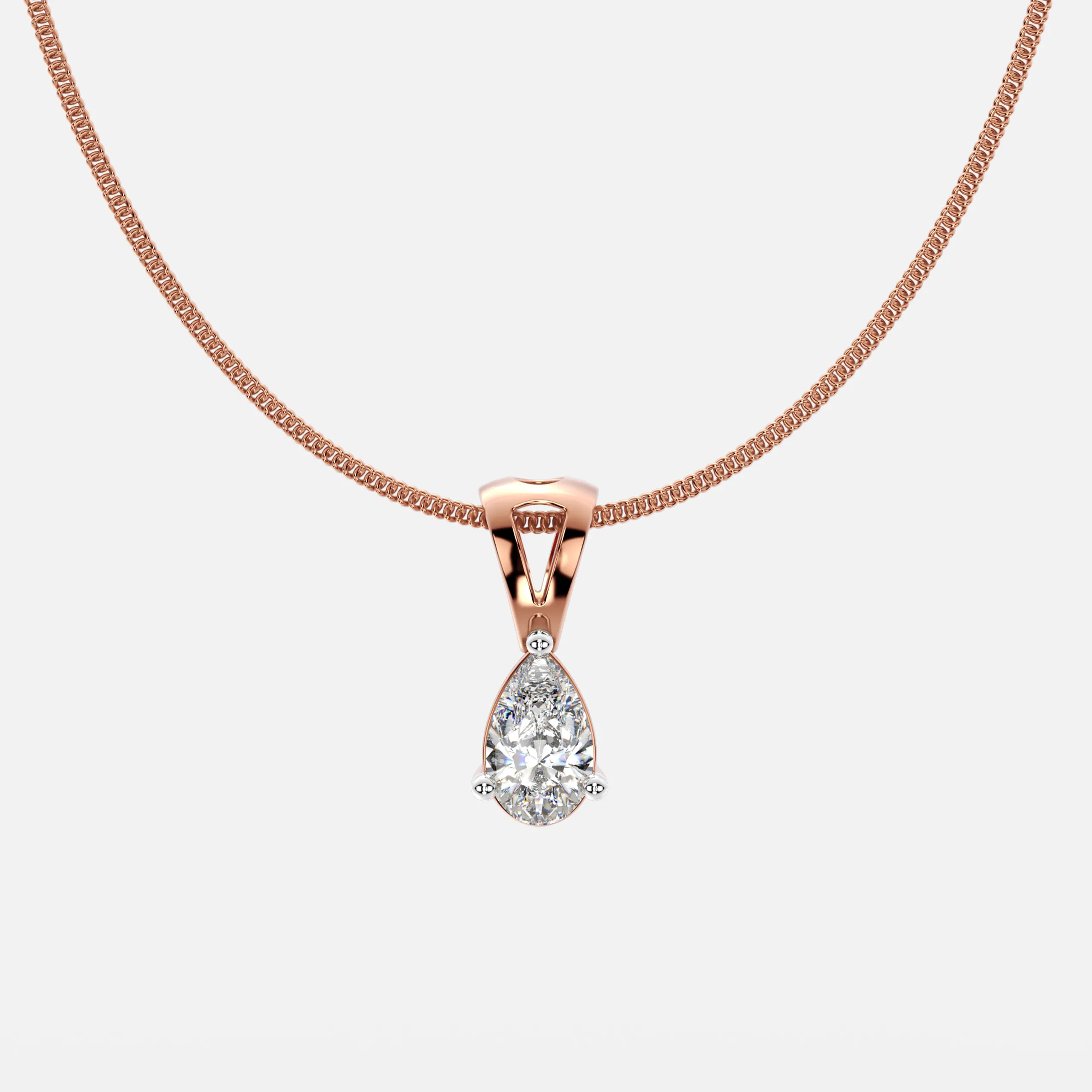Pear Dew Diamond Pendant