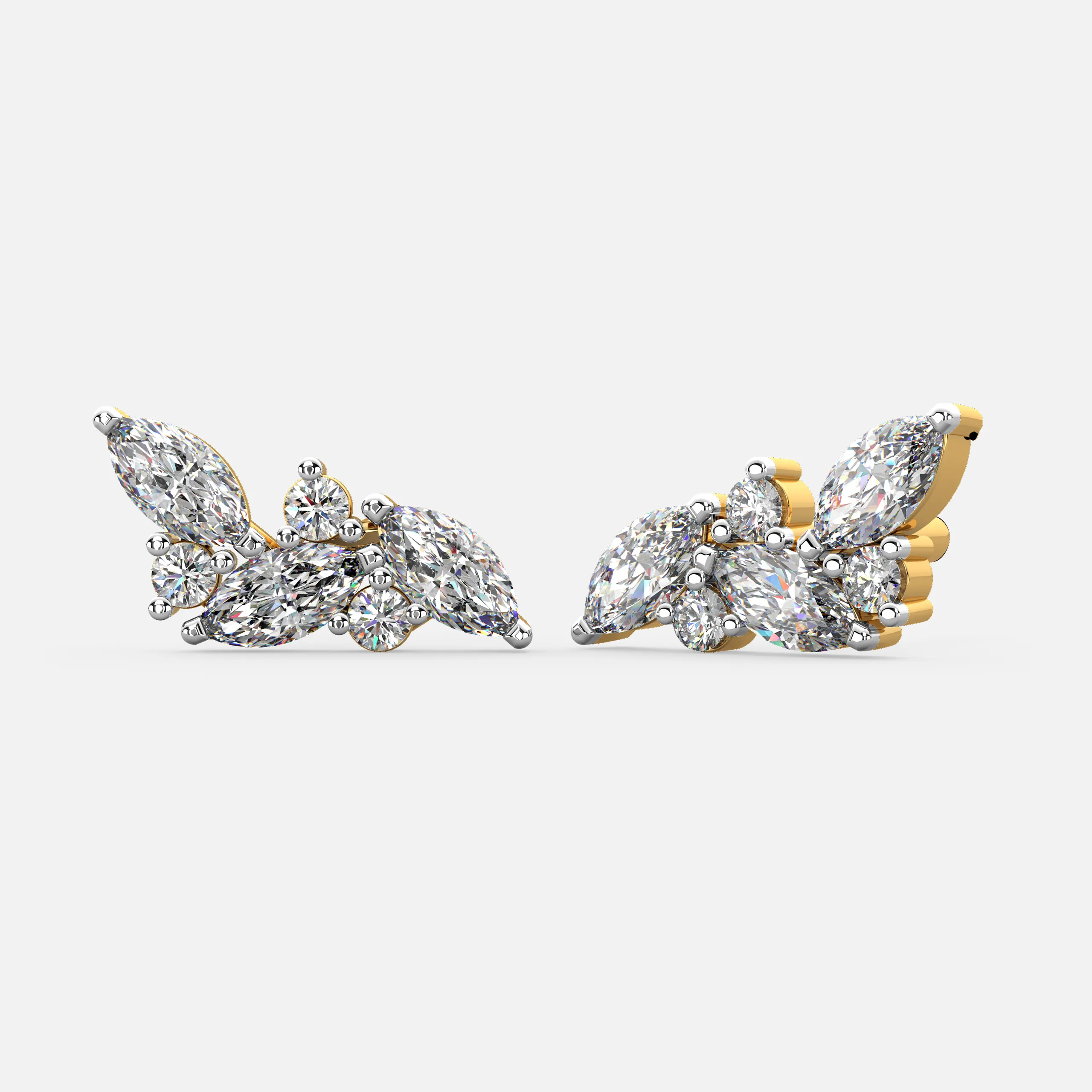 Marquise Bloom Cluster Earrings
