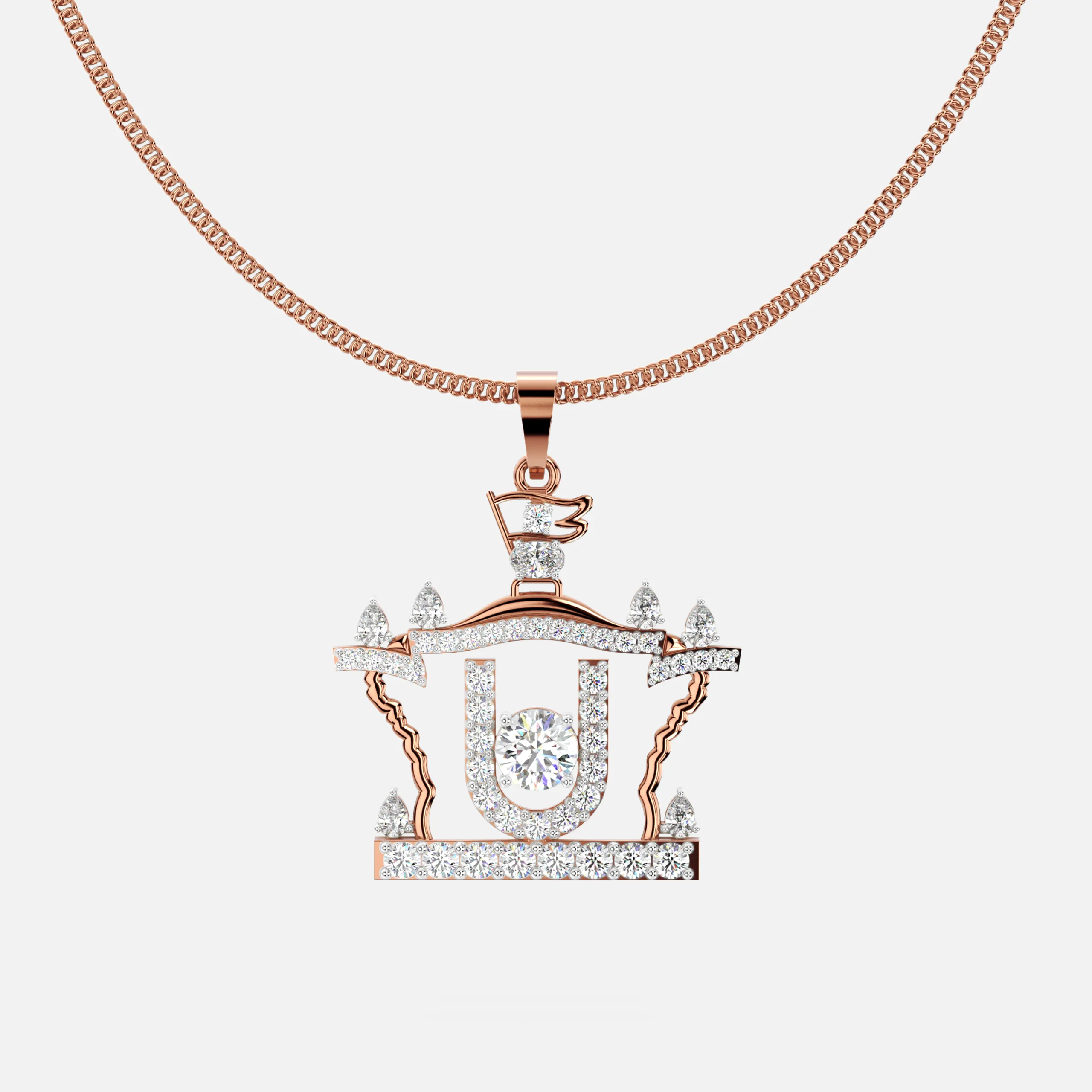 Temple Glow Diamond Pendant