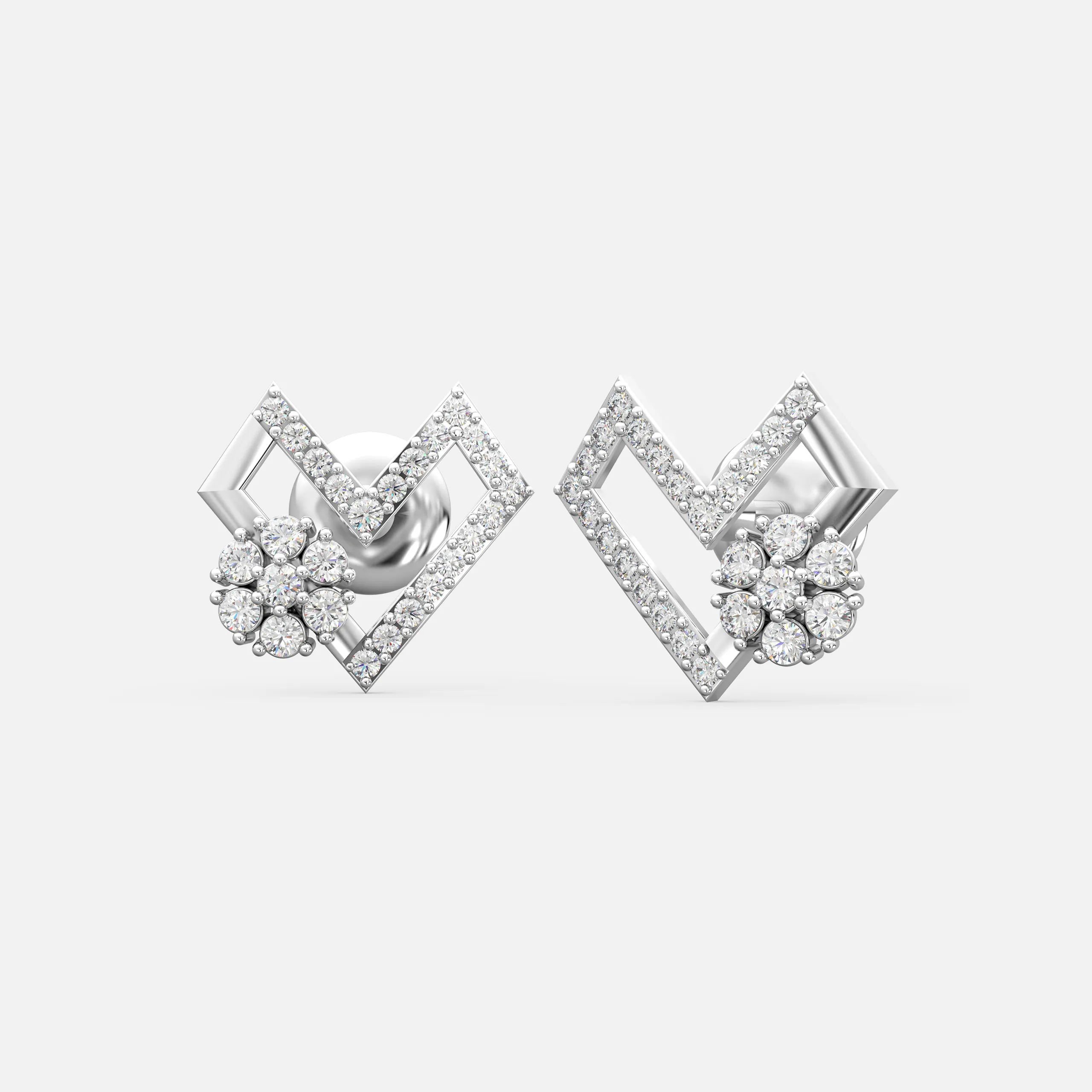Diamond Bloom Angle Studs