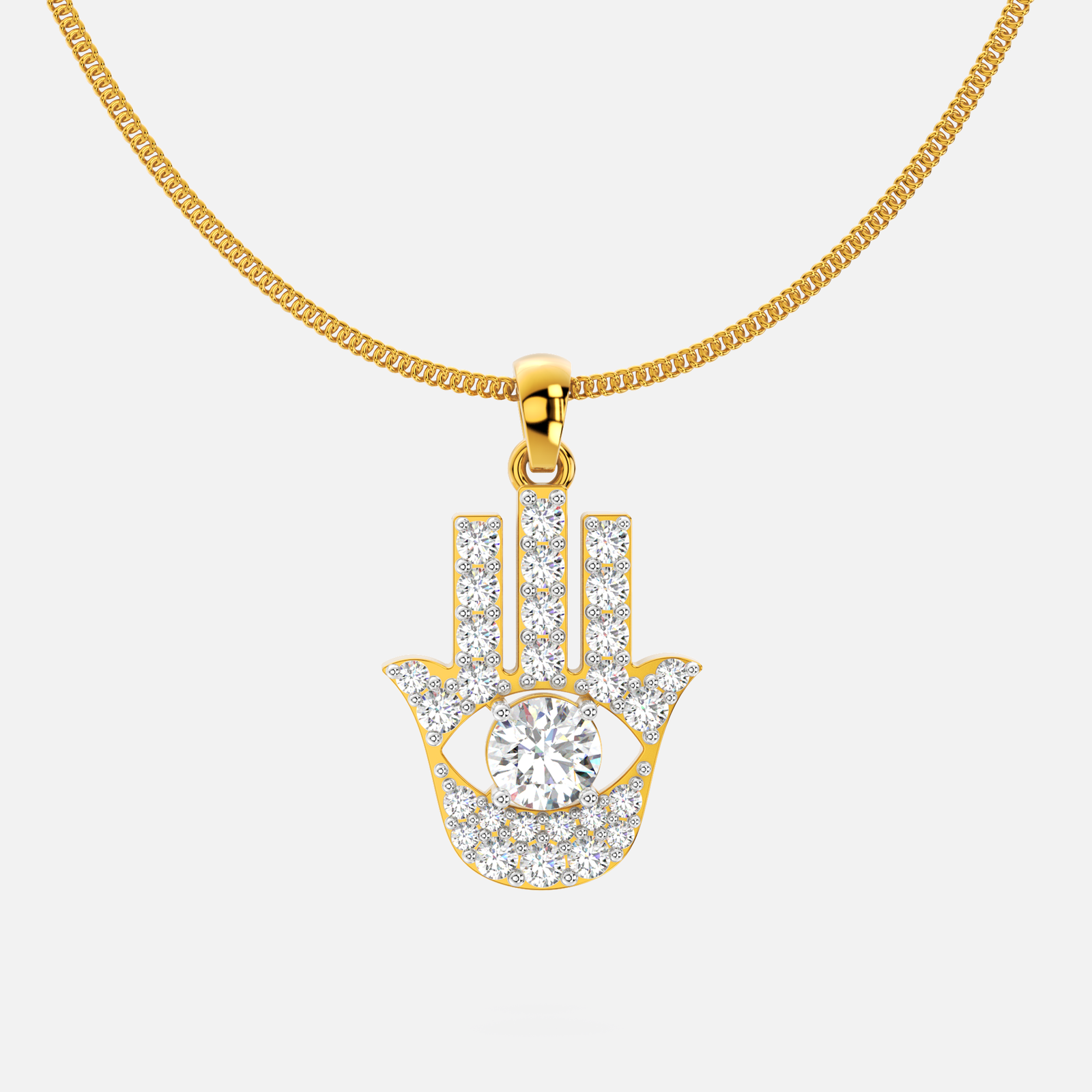 Evil Eye Diamond Pendant