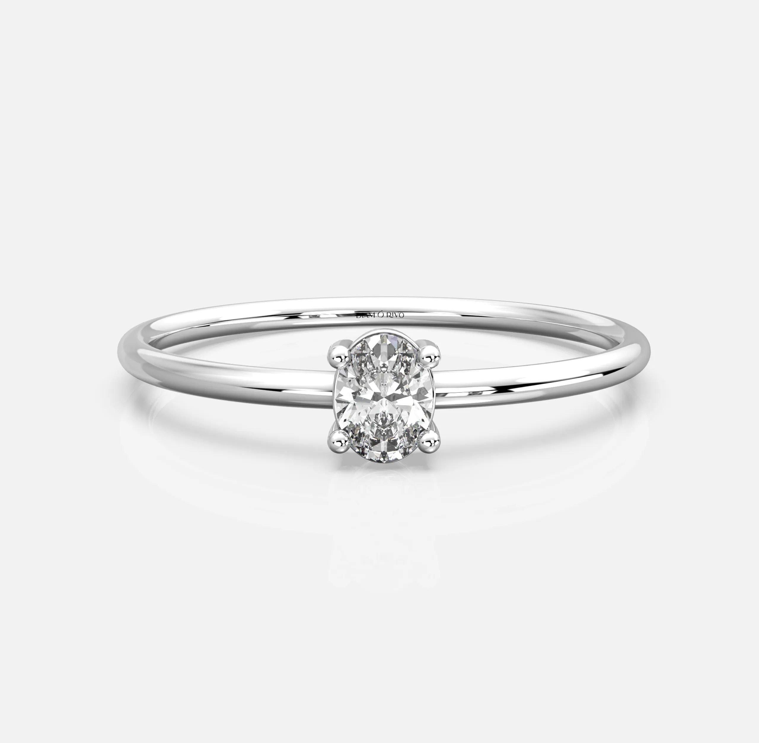 Oval Halo Diamond Ring