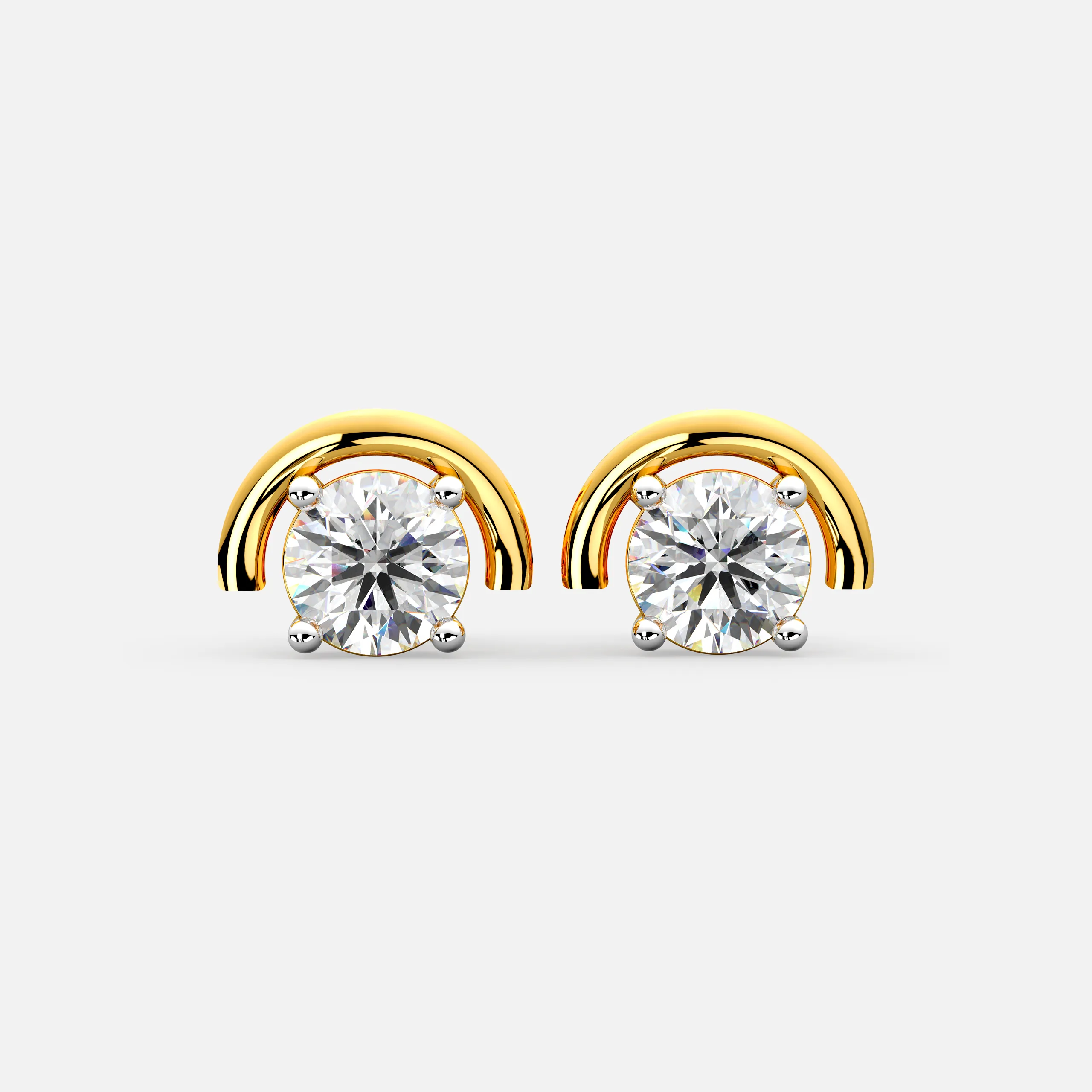 ArcGlow Diamond Earrings