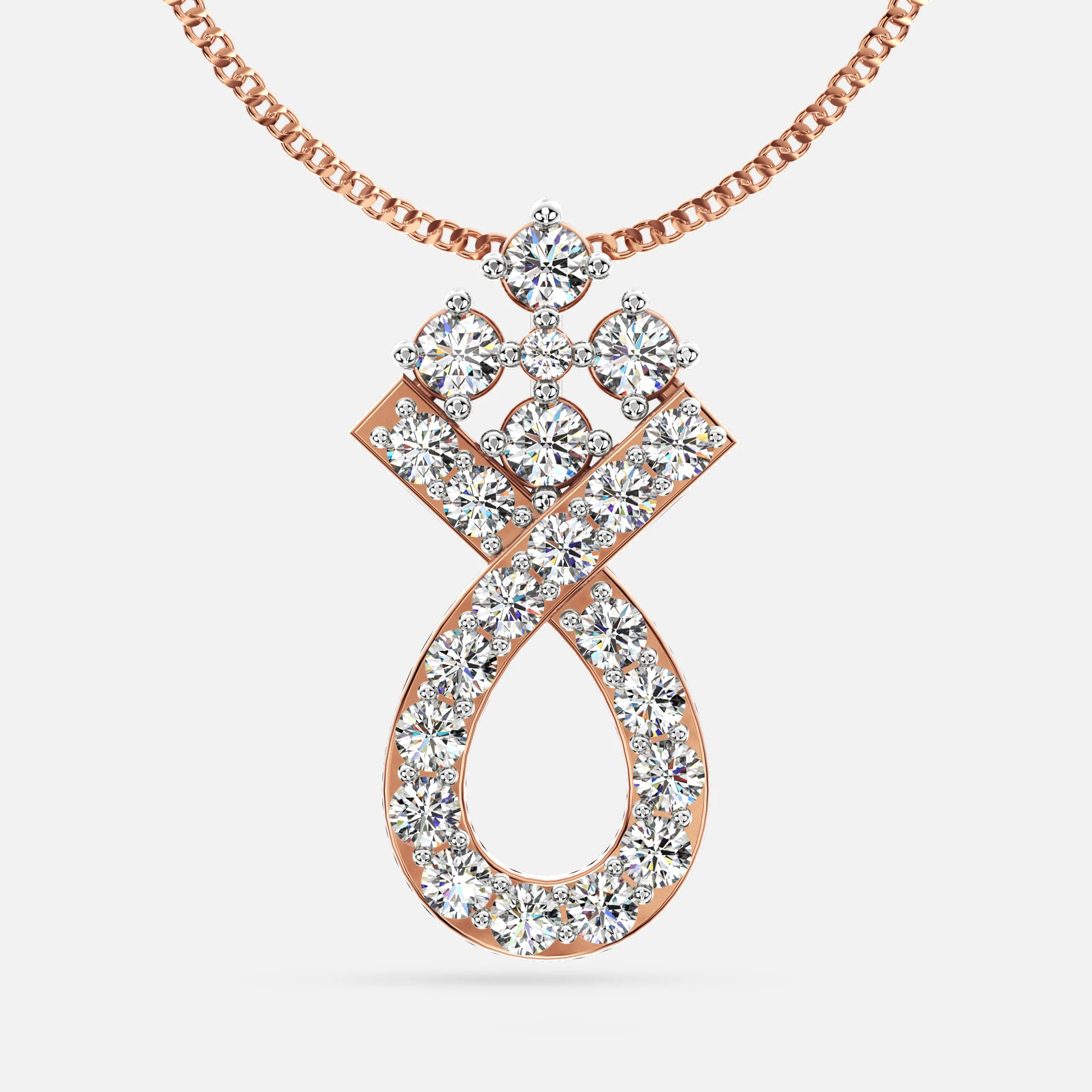 Infinite Flora Diamond Pendant