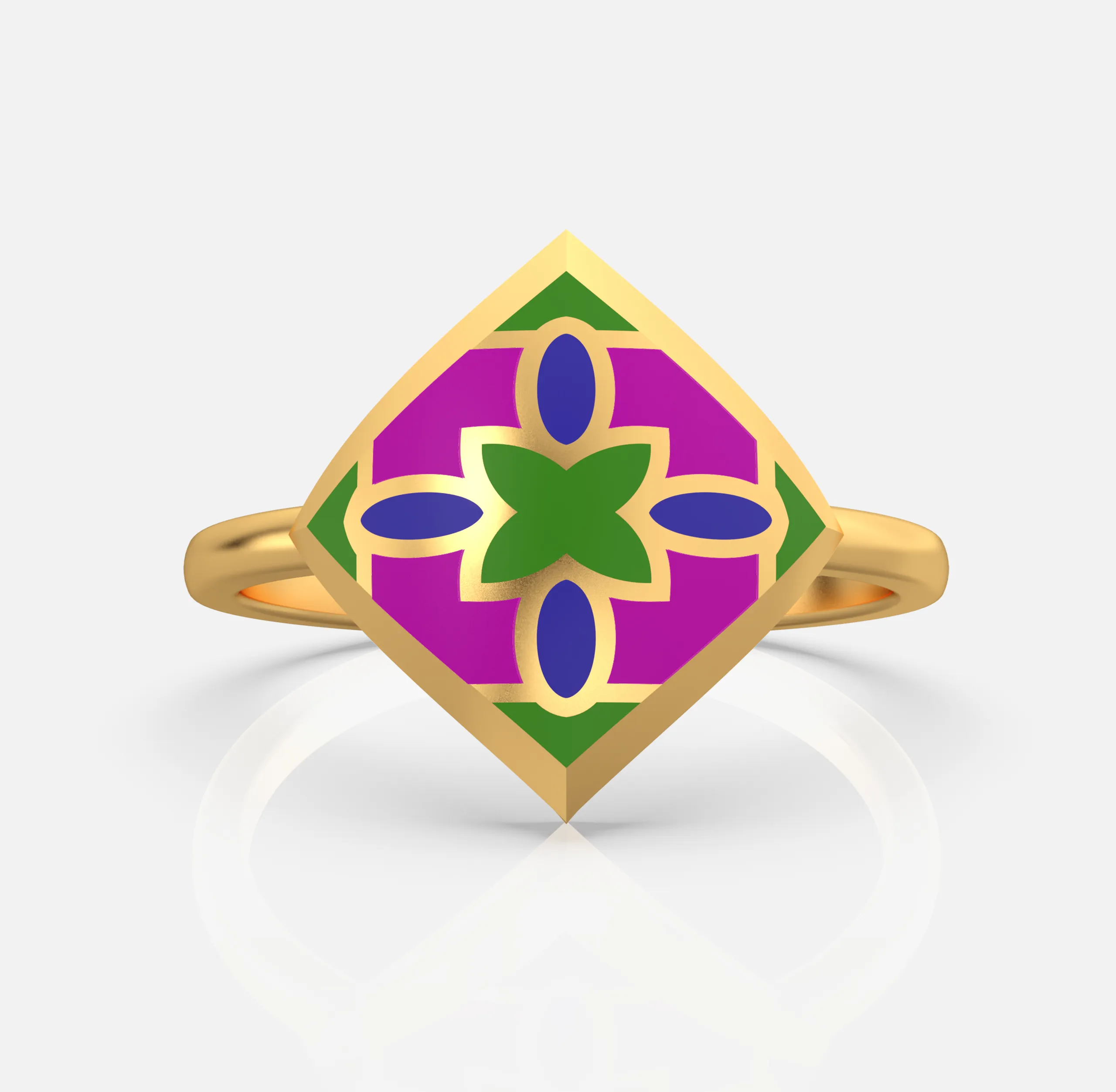Quadra Crest Ring