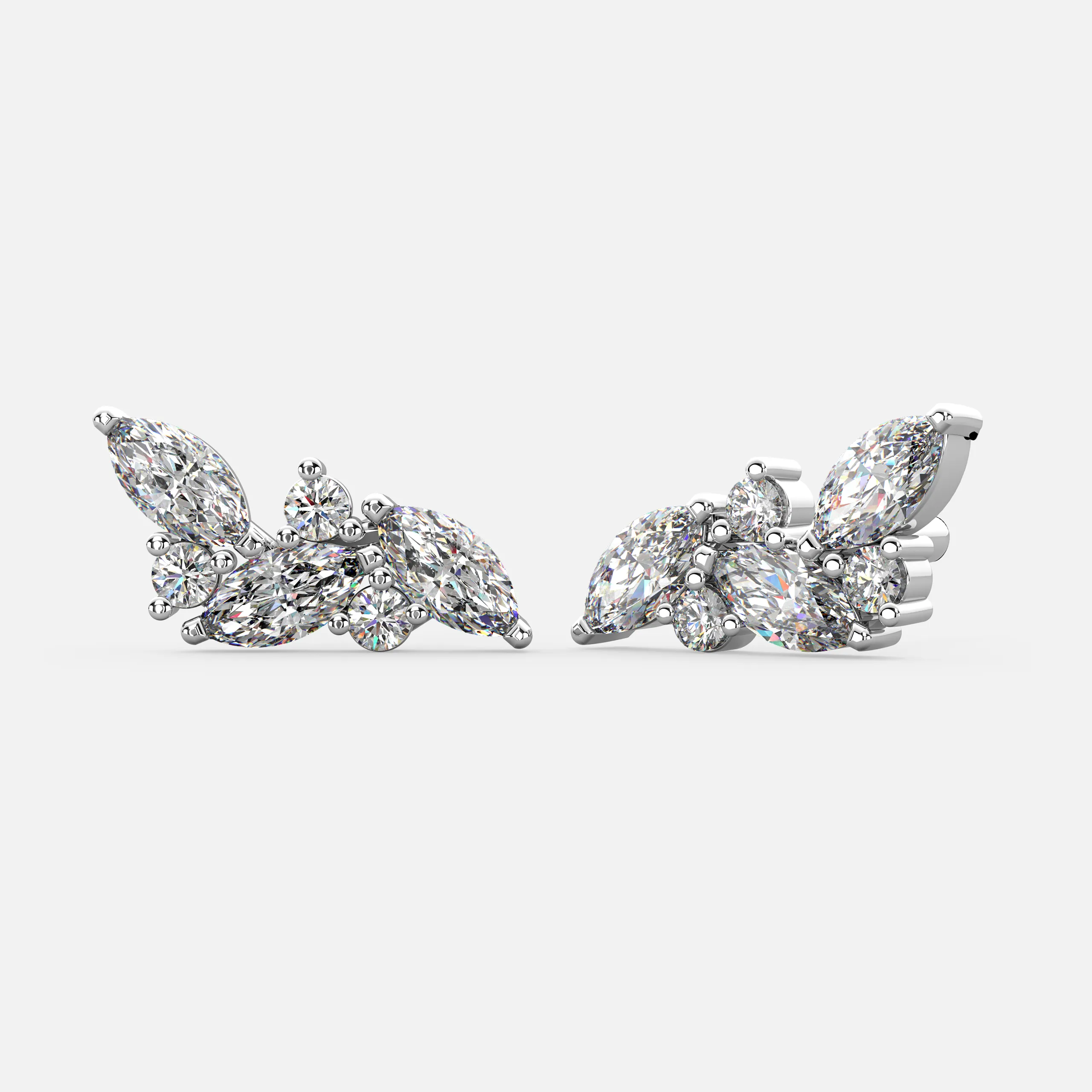 Marquise Bloom Cluster Earrings