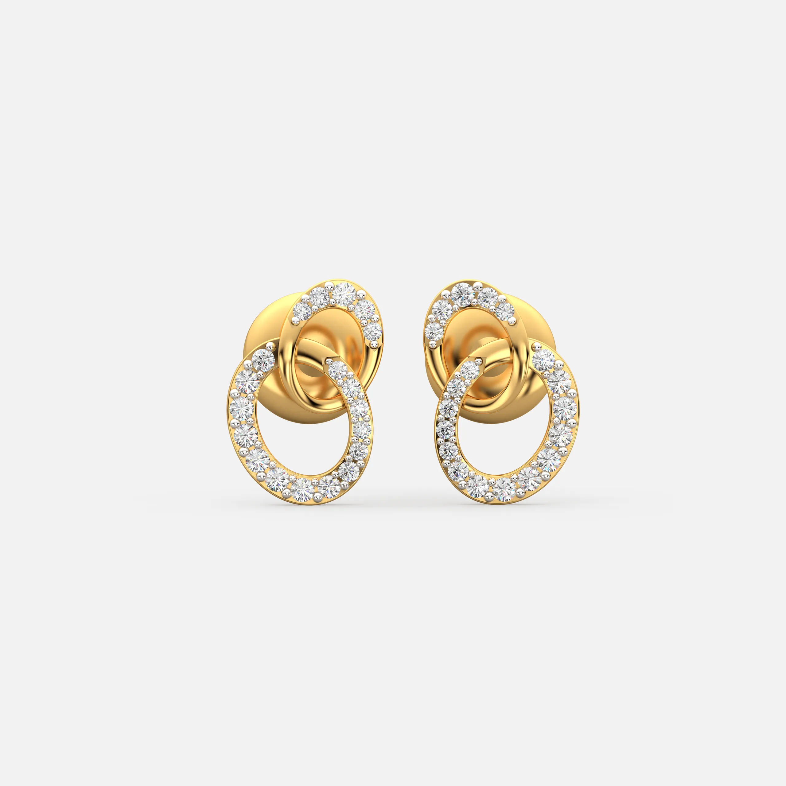 Interlink Glow Diamond Earrings