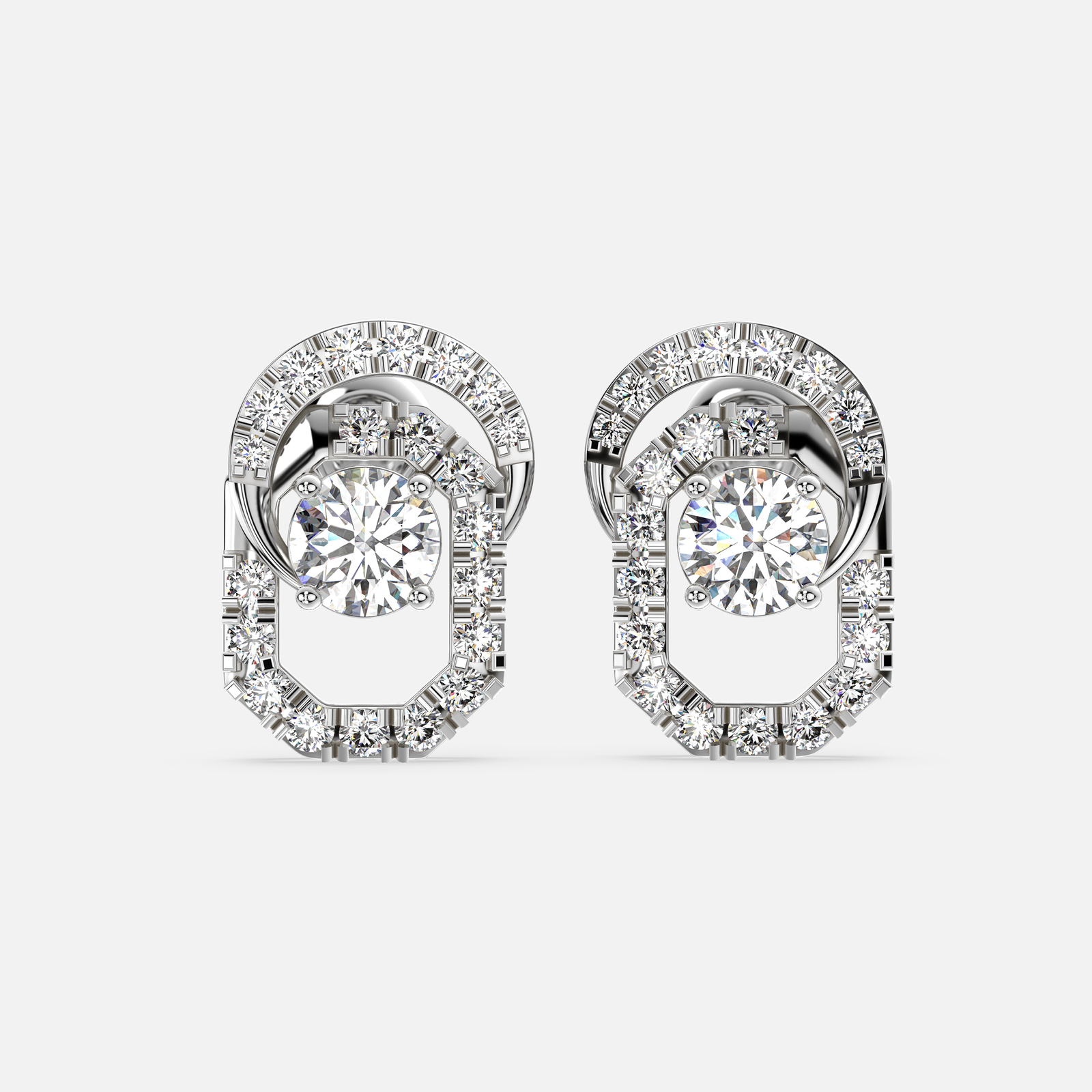 Aura Loop Diamond Earrings
