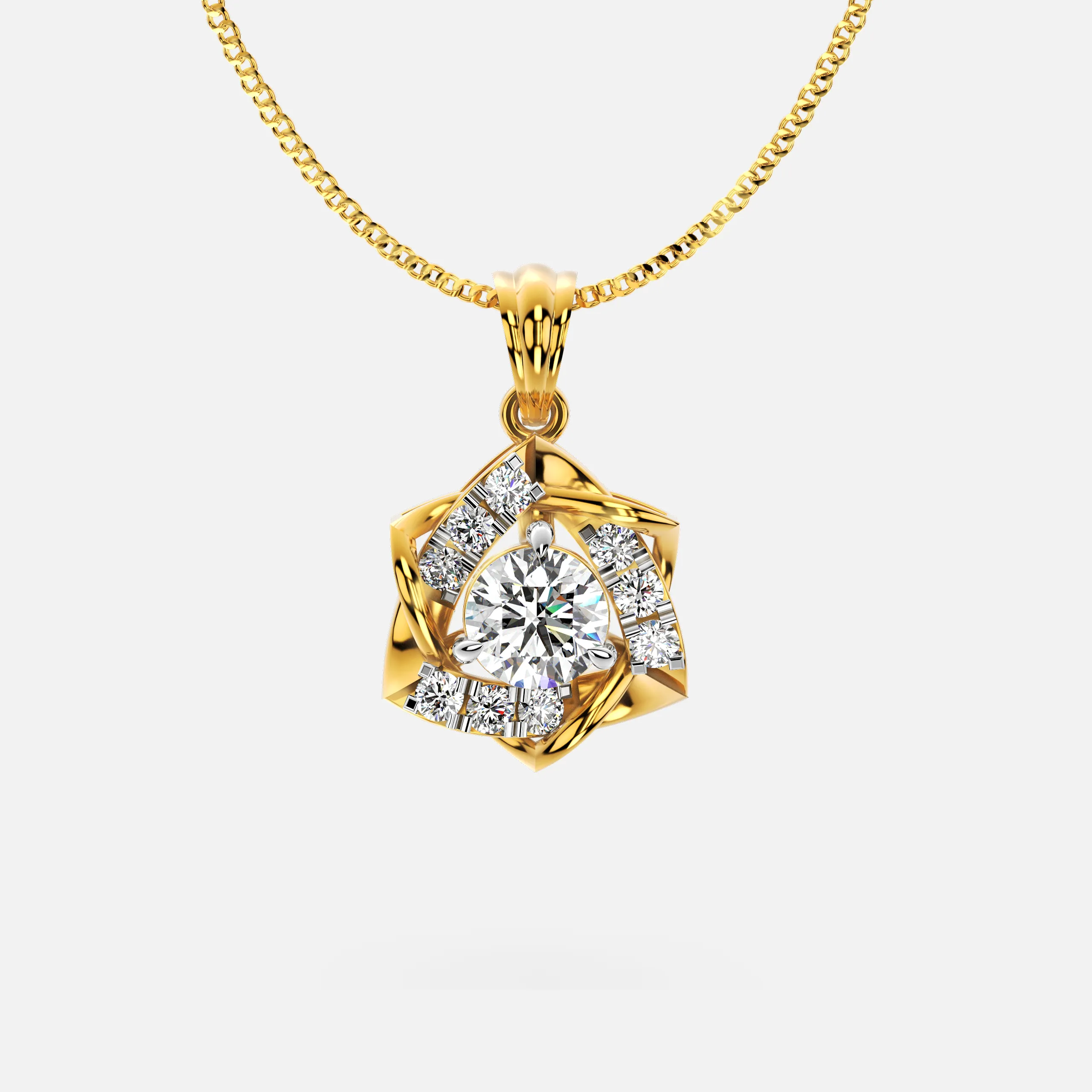 Eternal Twist Diamond Pendant