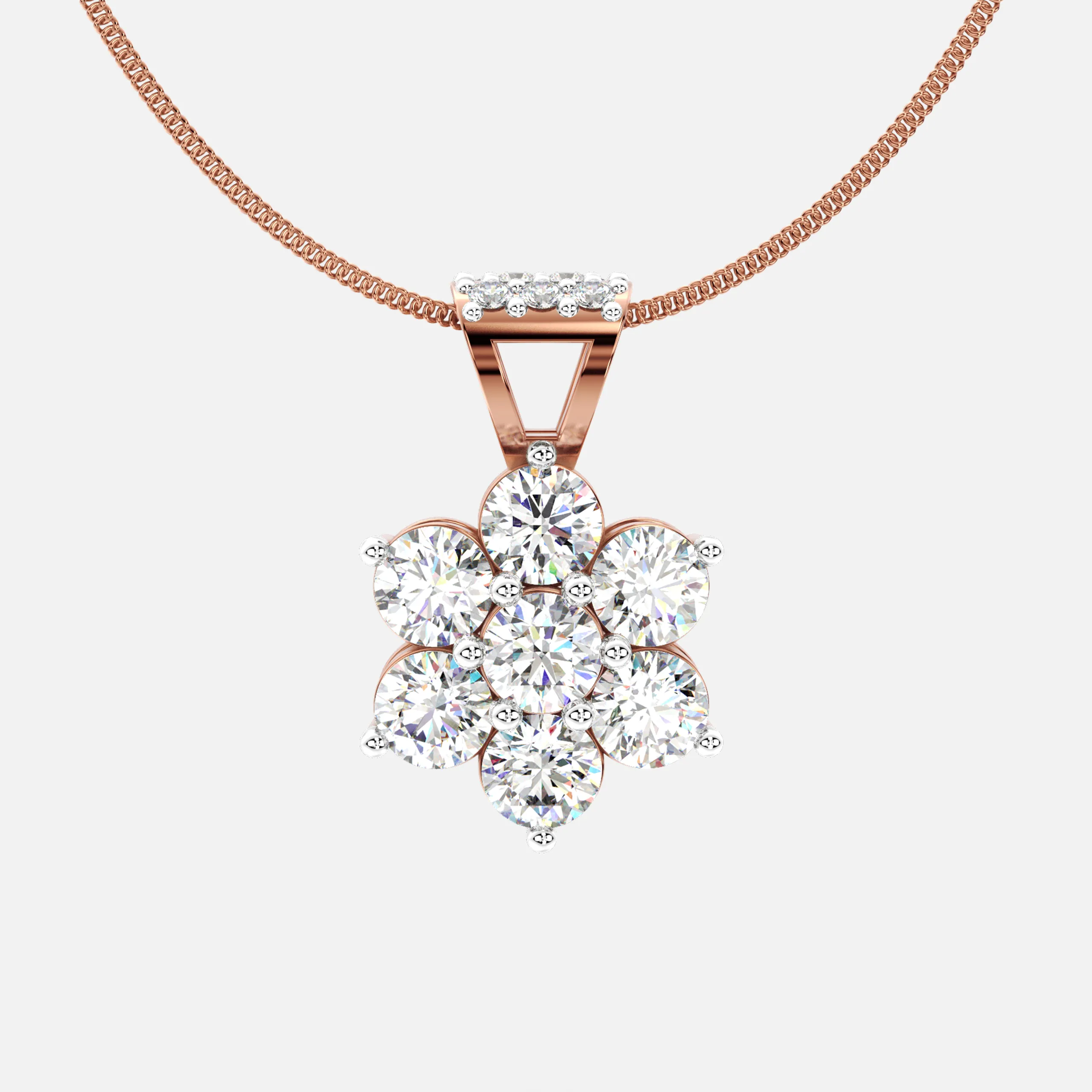 Glisten Diamond Cluster Pendant