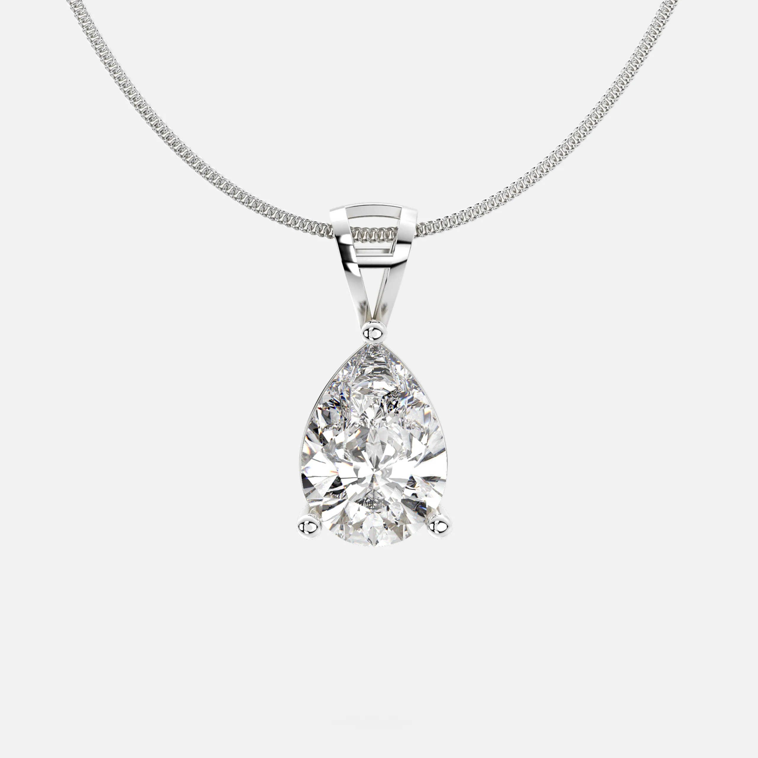 Pear Diamond Pendant
