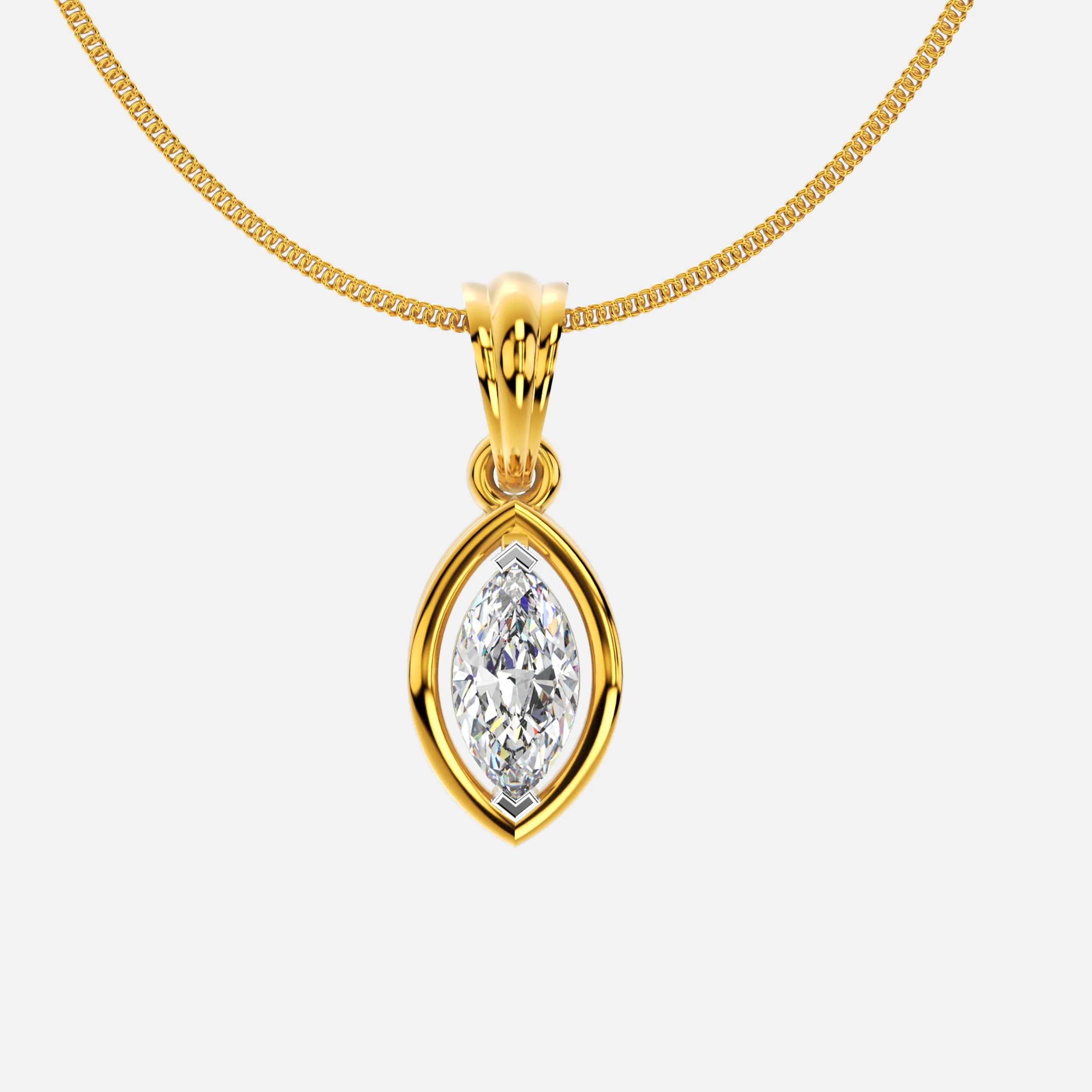 Marquise Elegance Diamond Pendant
